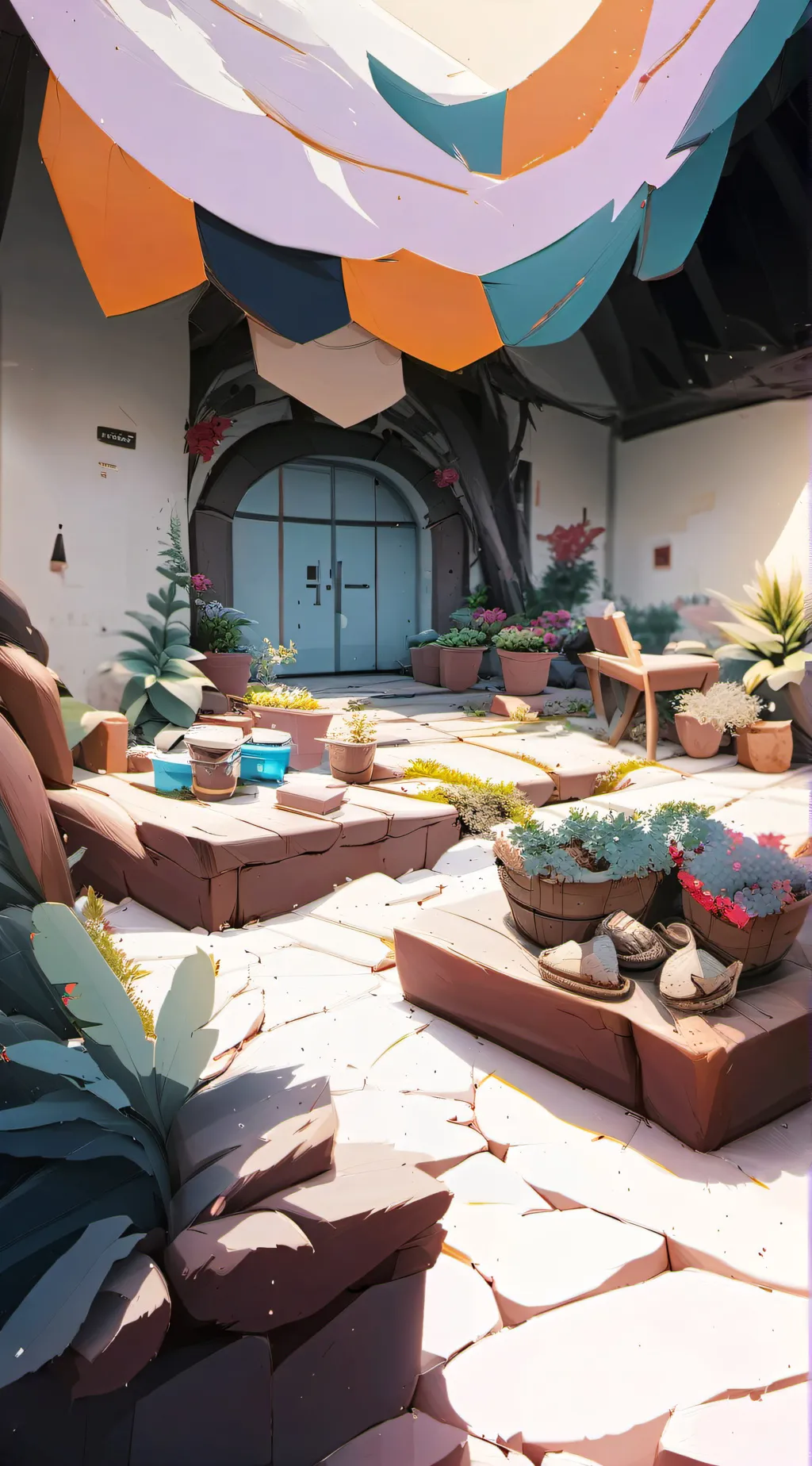 ai character: brokaven  background