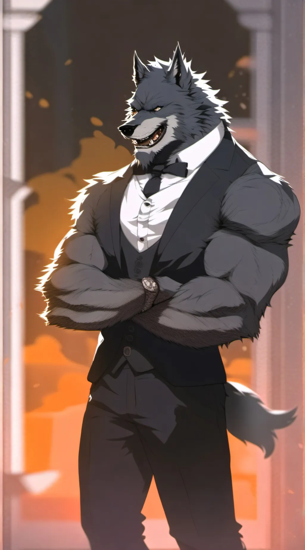 ai character: Sebastian  background