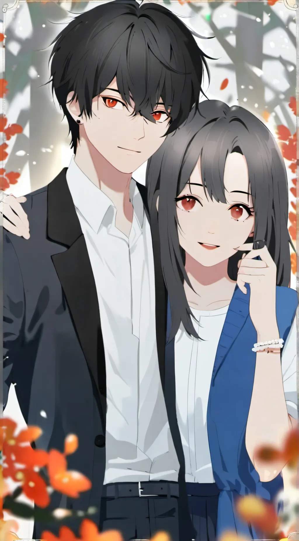 ai character:  Nasha and Ethan  background