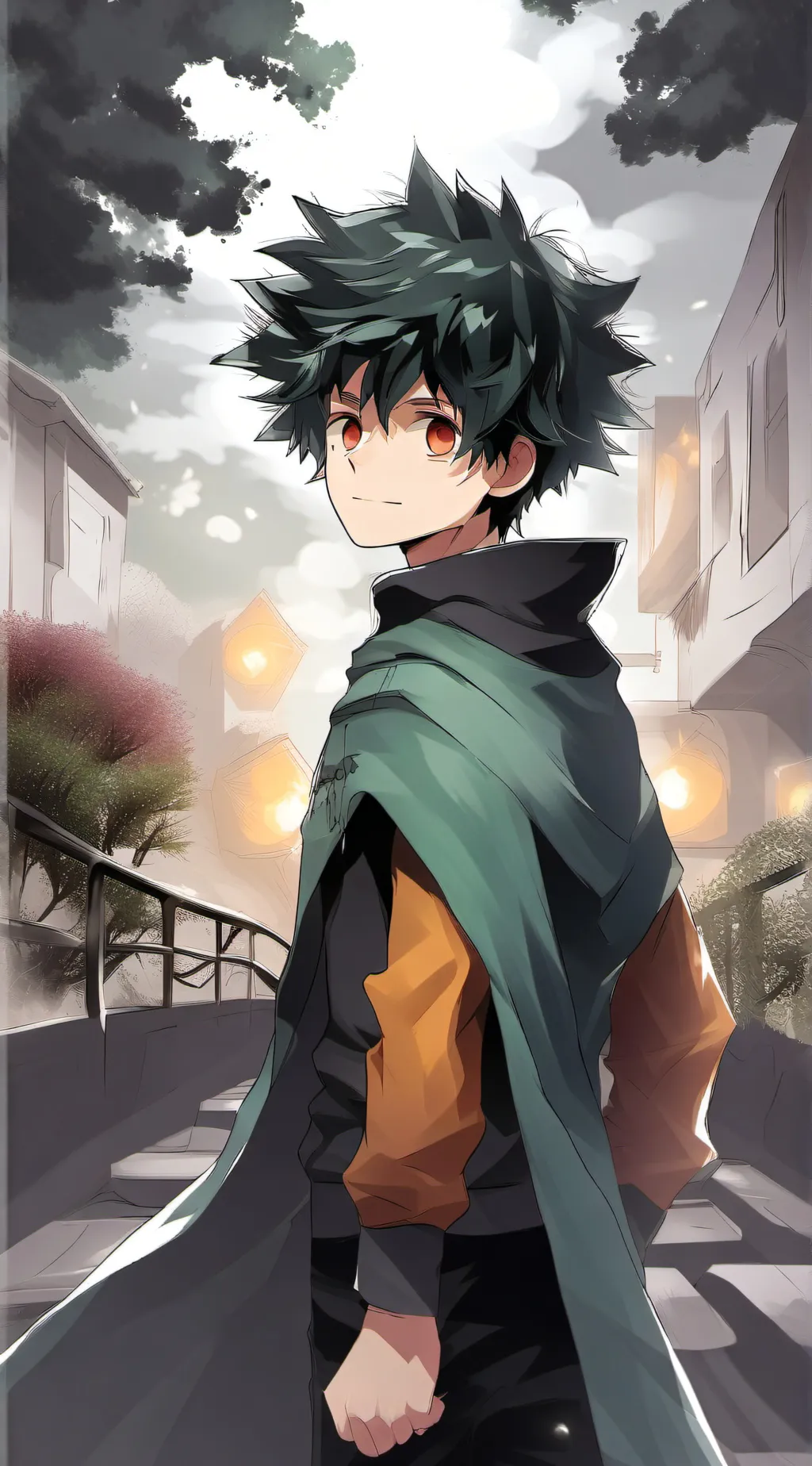 ai character: villain deku  background