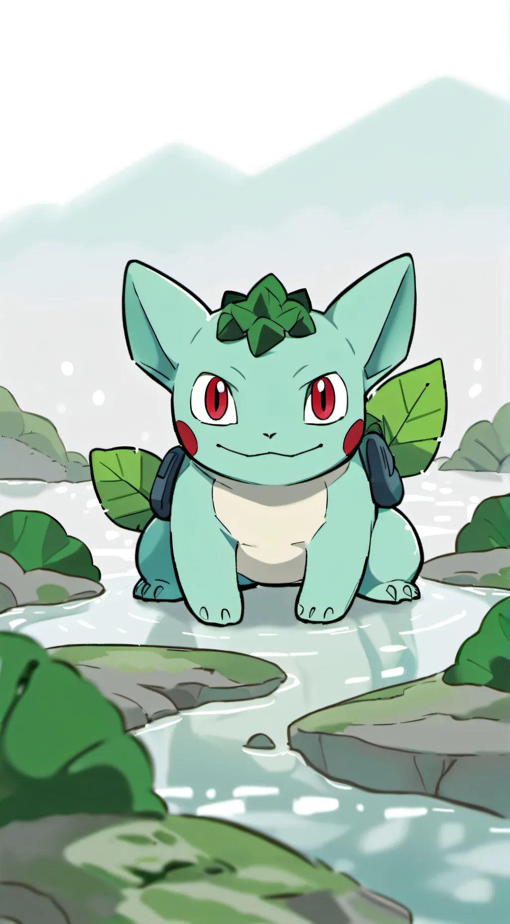 ai character: Meowmasaur! background