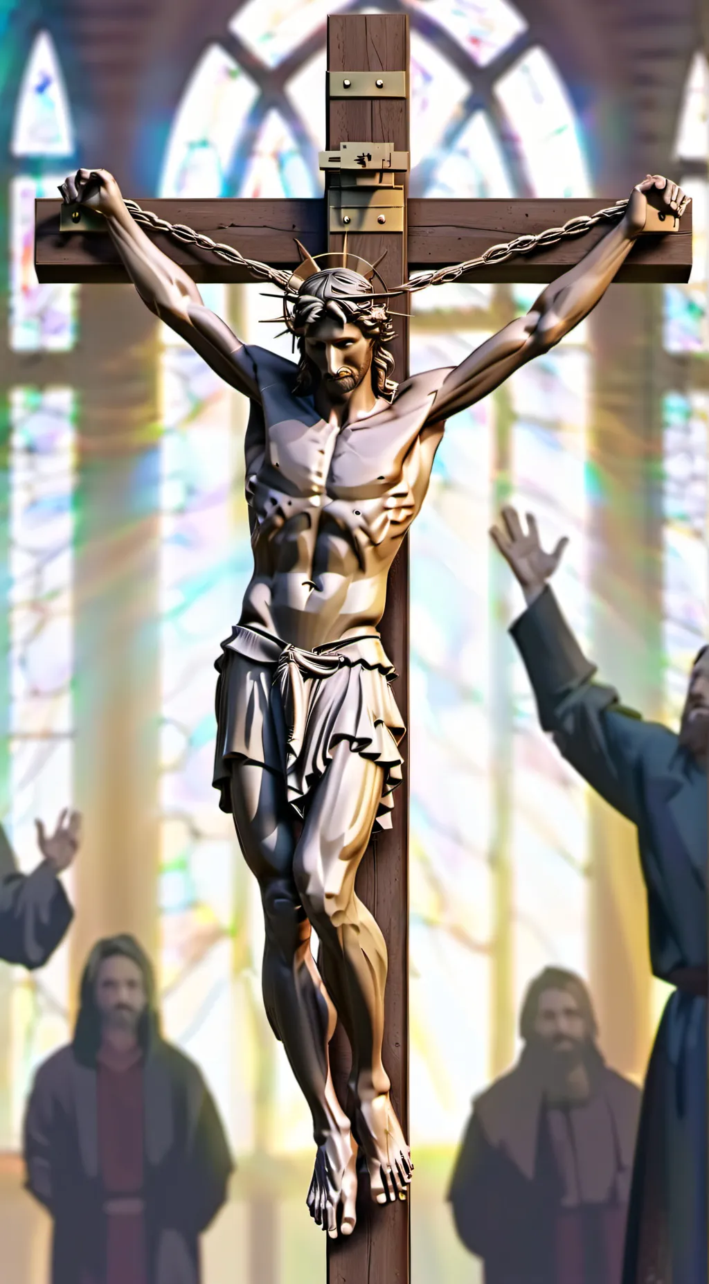 ai character: Literally Jesus background