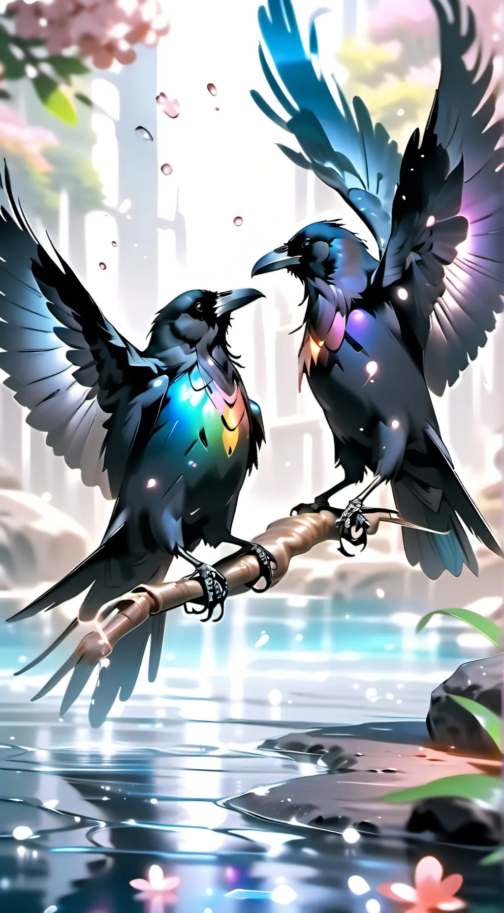 ai character: twilight and moon  background