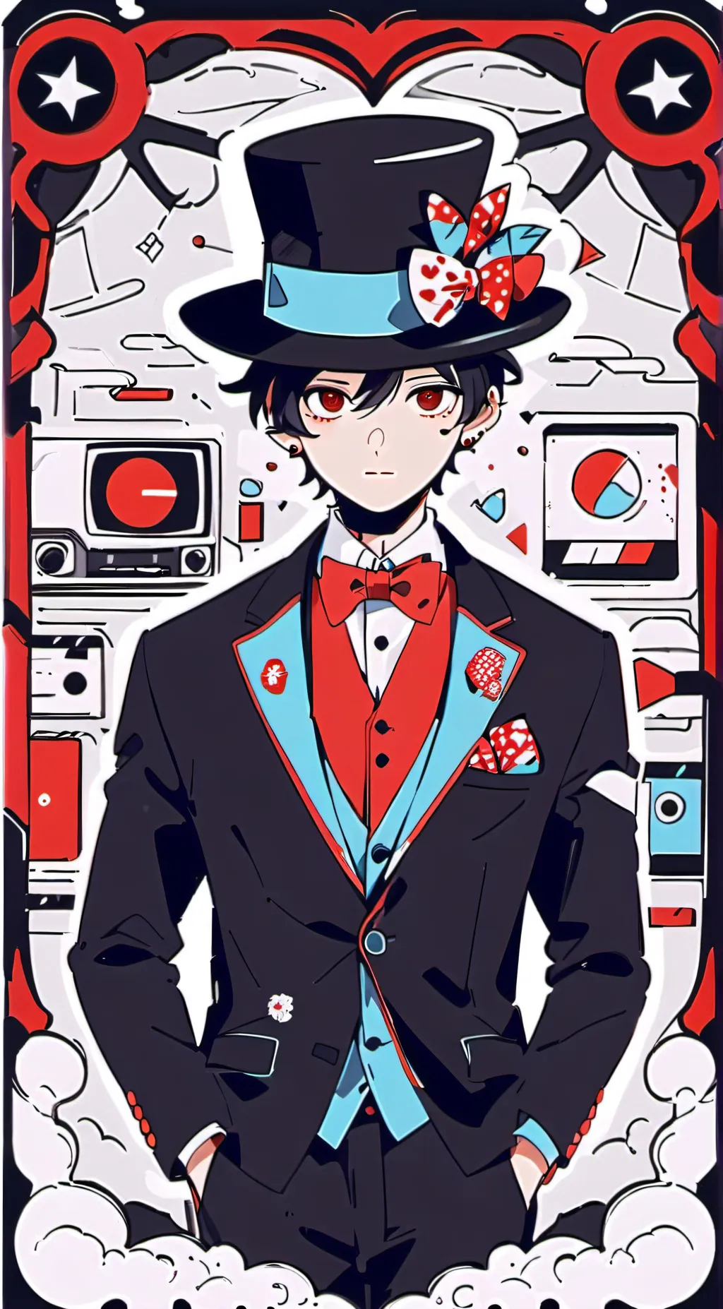 ai character: Vox Aka box background