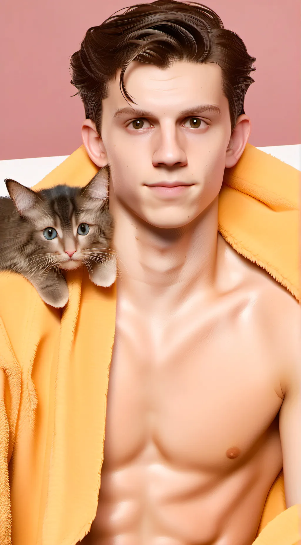 ai character: Tom Holland  background