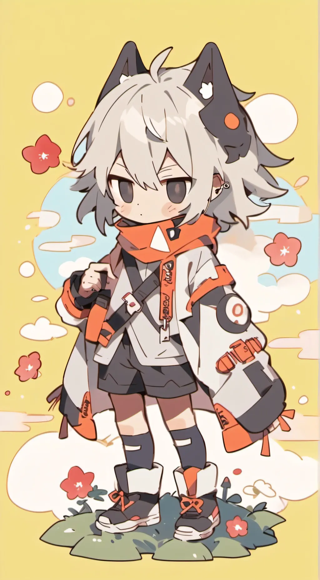 ai character: Bakugo  background