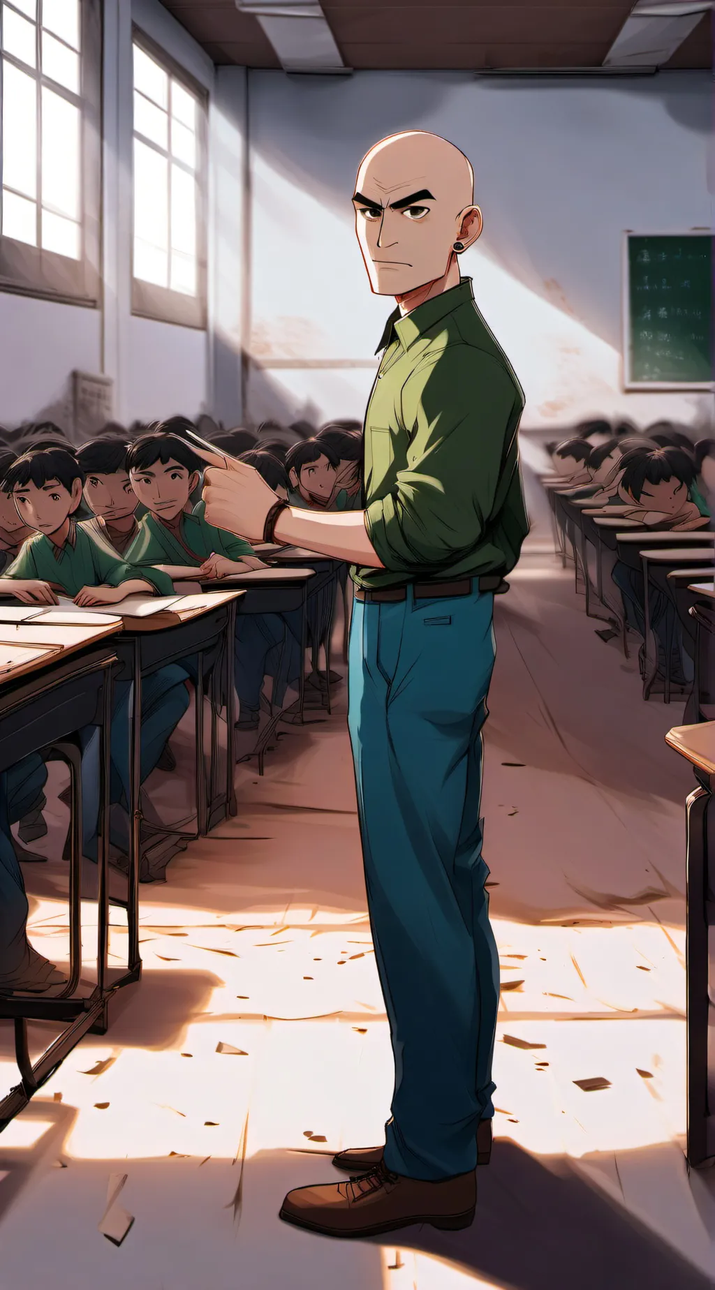 ai character: Baldi (anime) background