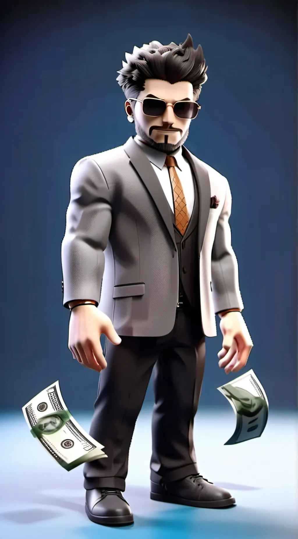 ai character: En the money boss background