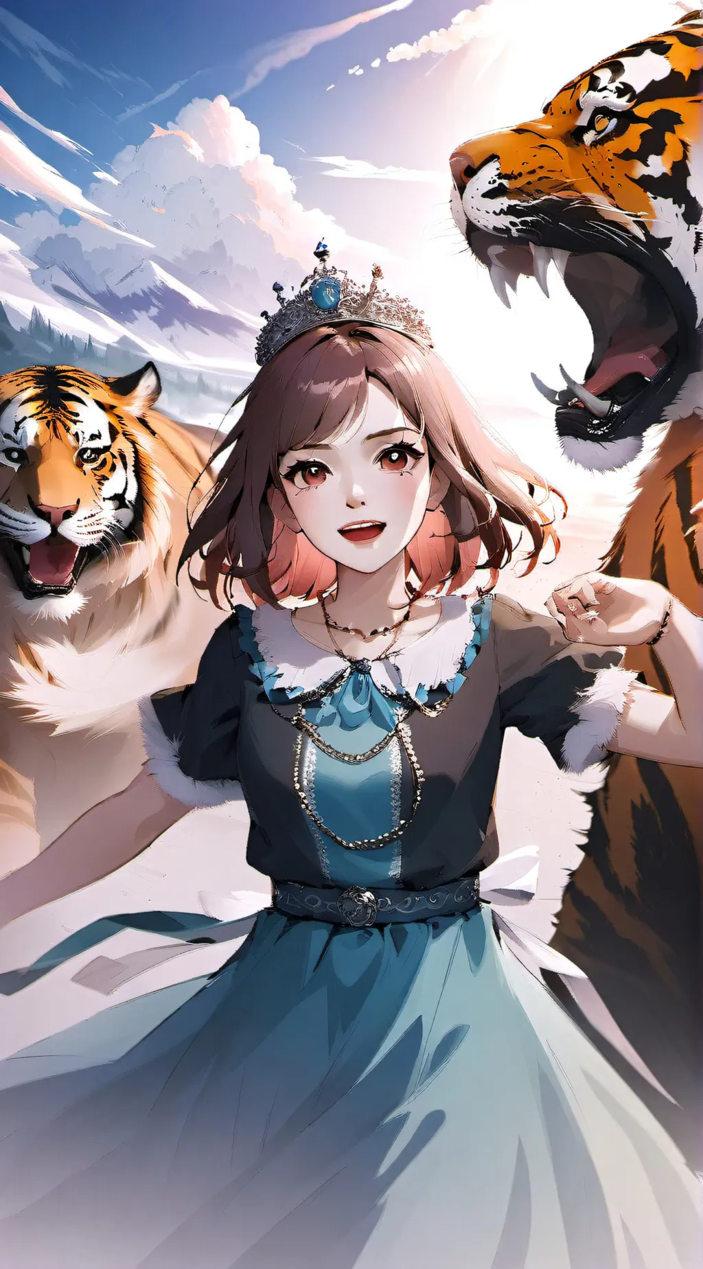 ai character: sky background