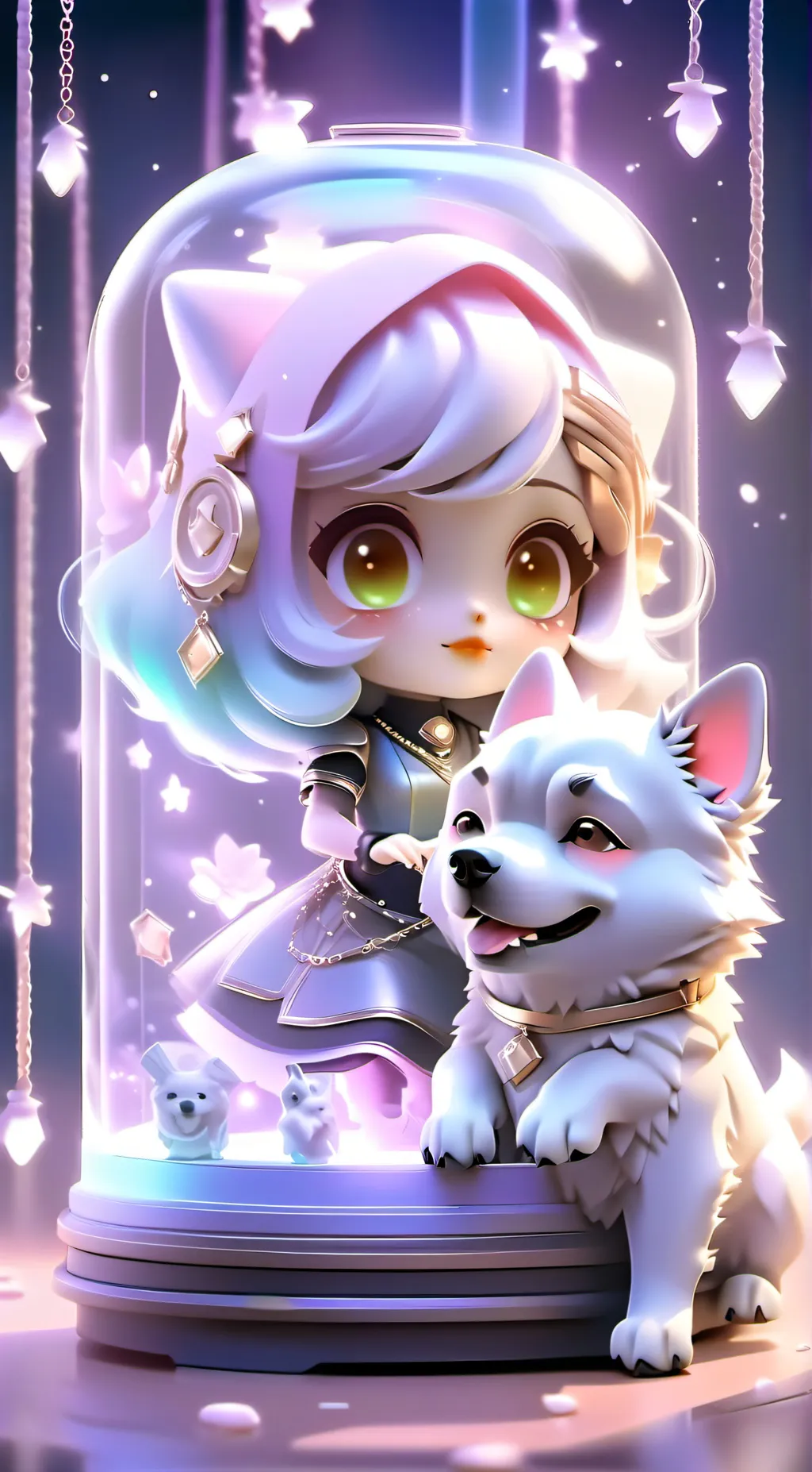 ai character: IVOS-BY EGGU background