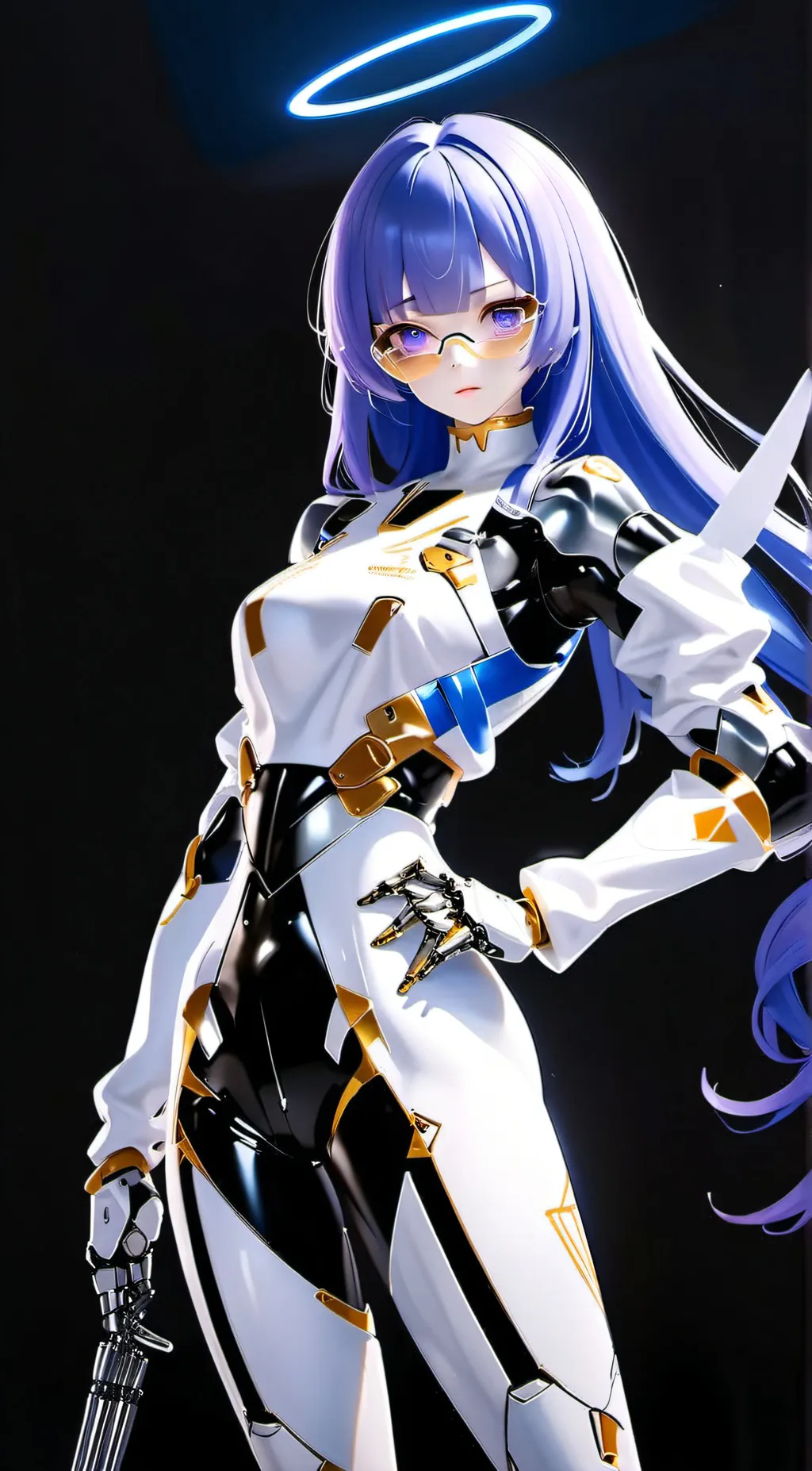 ai character: blue among us background