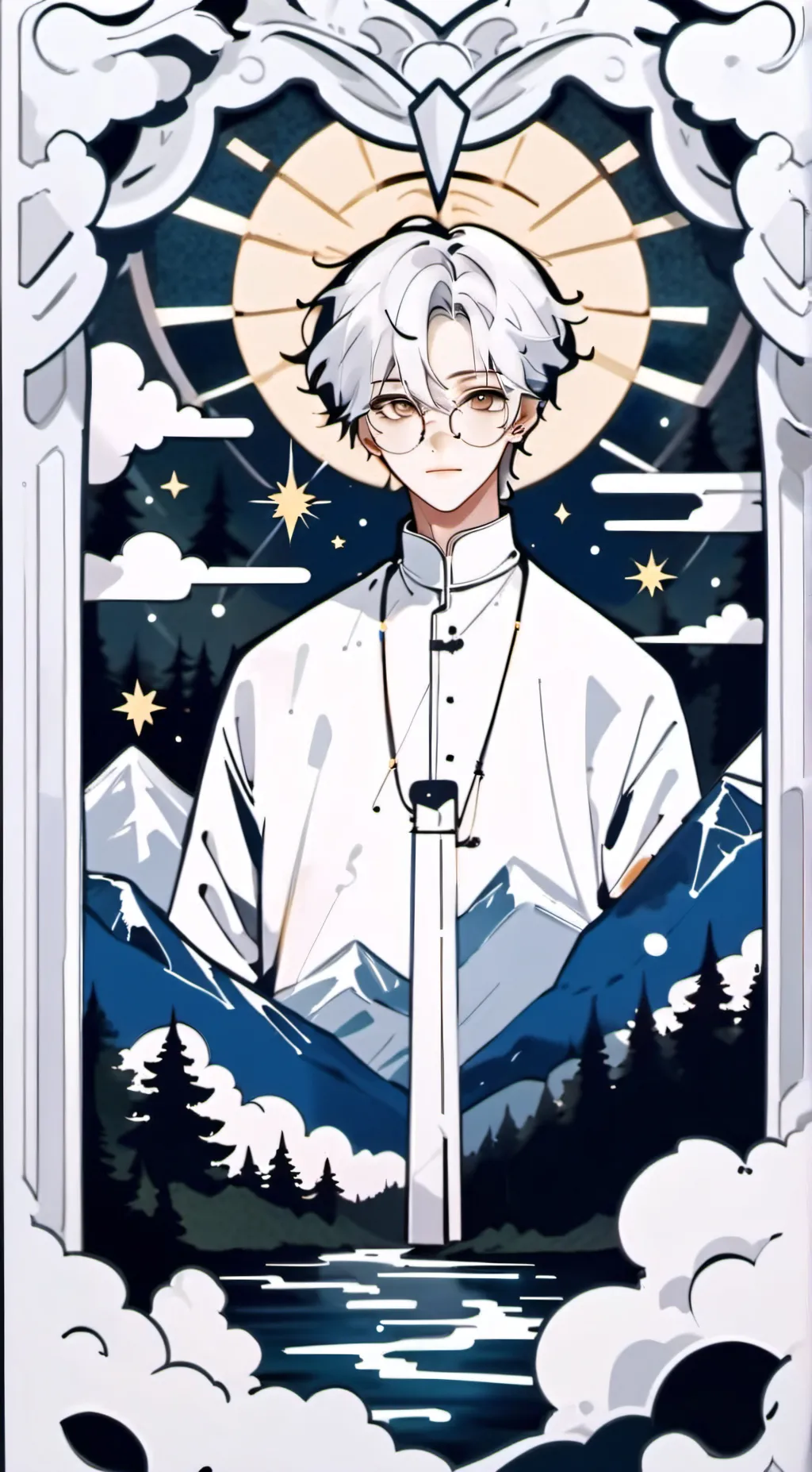 ai character: Aaronꨄ background