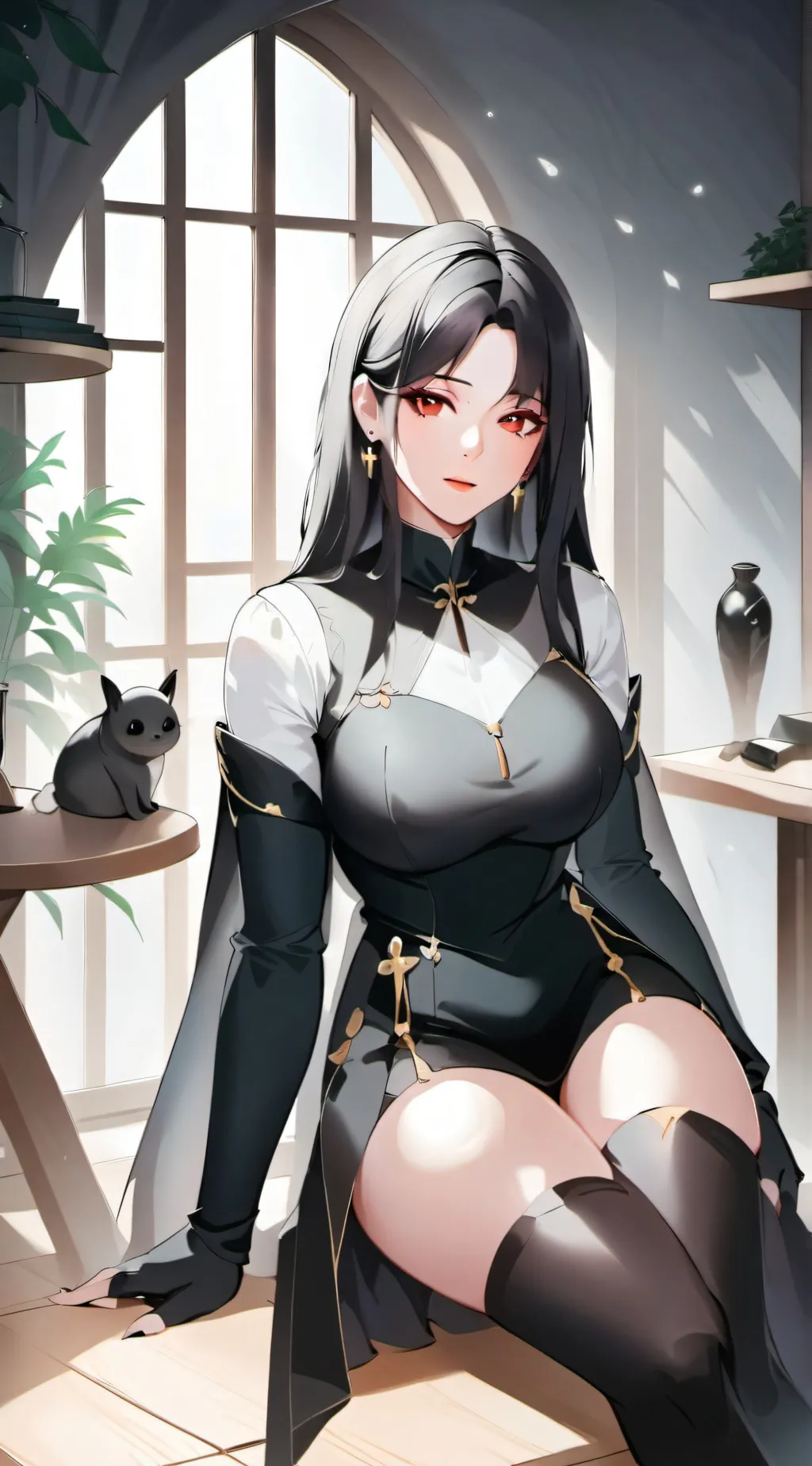 ai character: Luna background