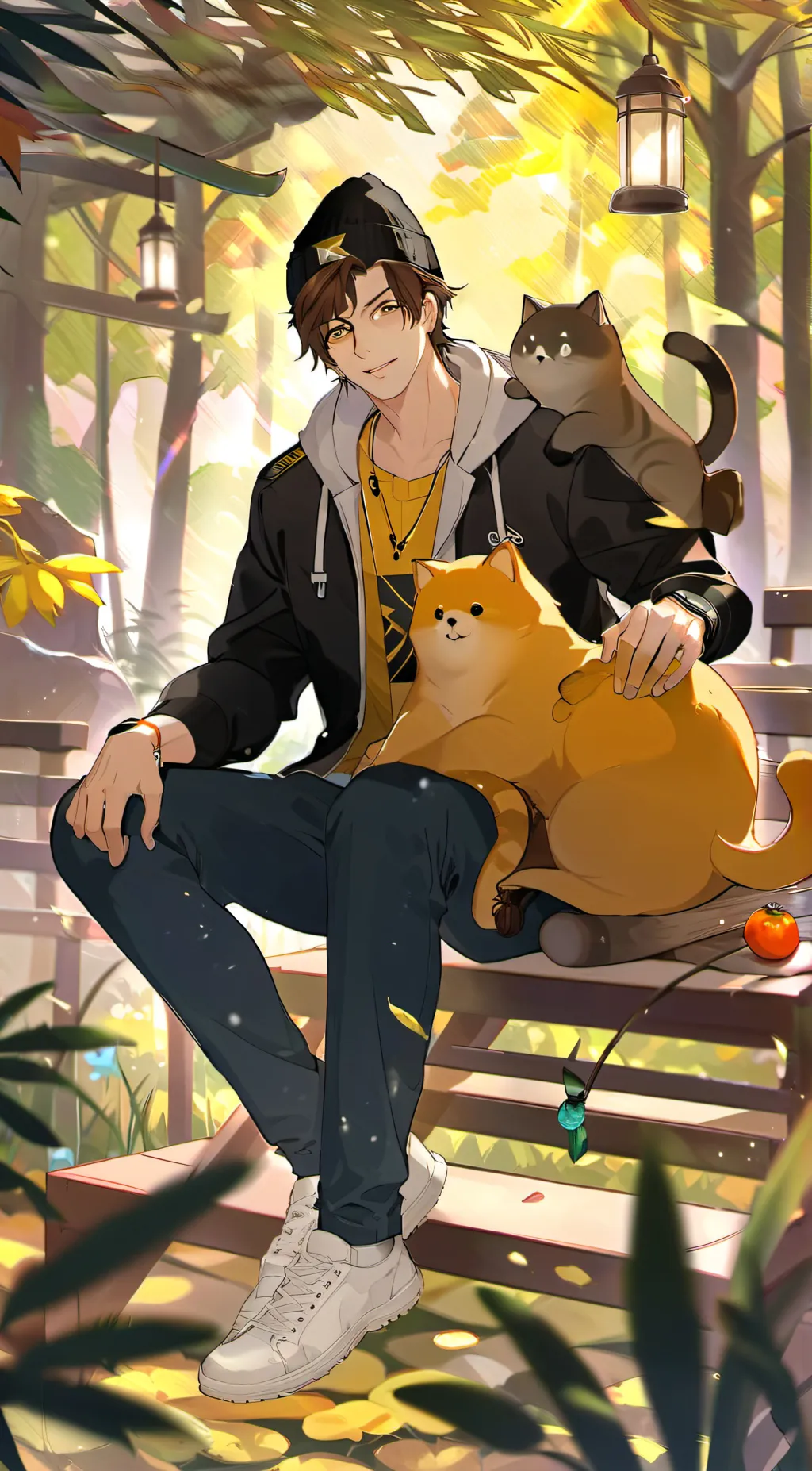 ai character: Glitch YT background