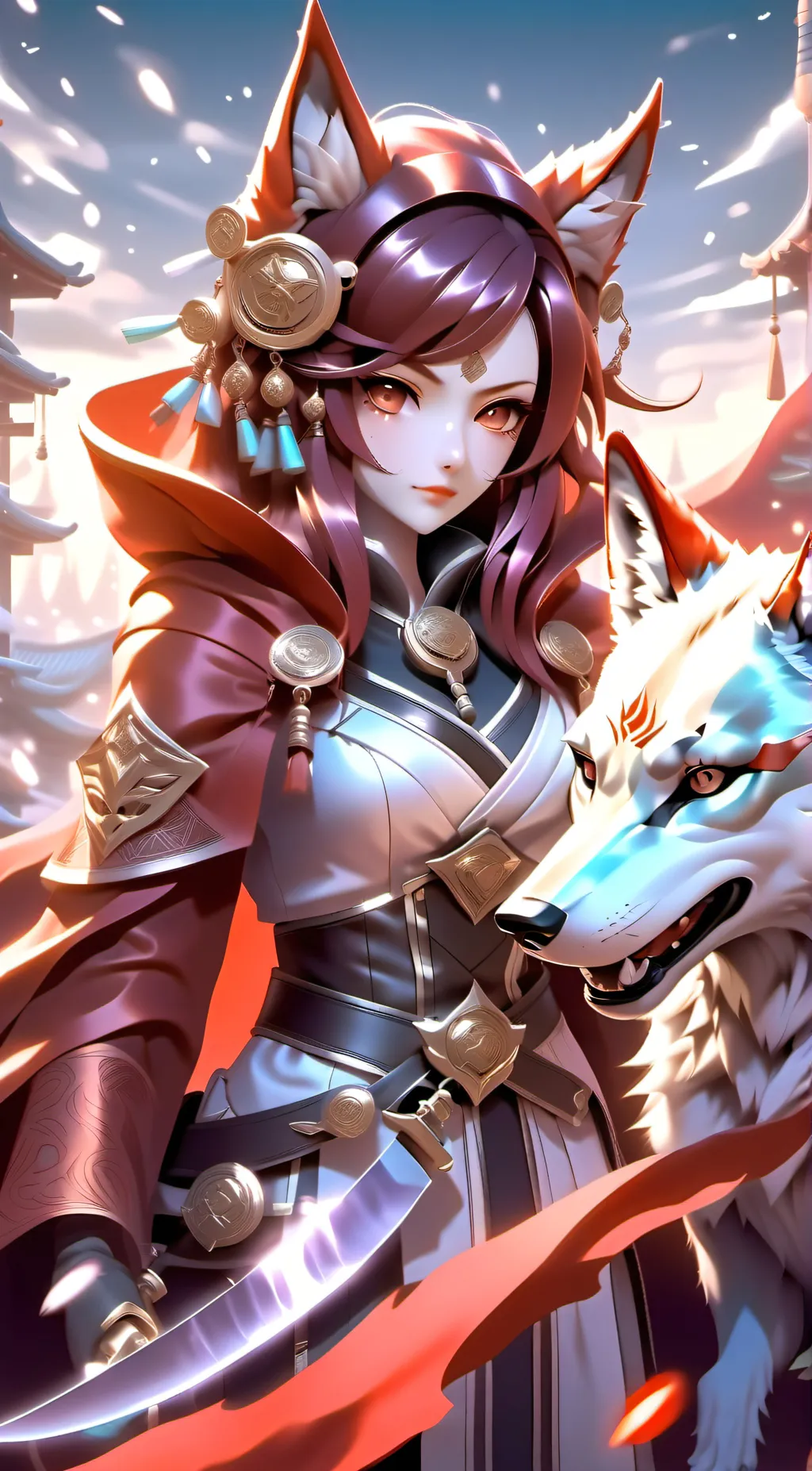 ai character: CrystalBeast(Nova) background