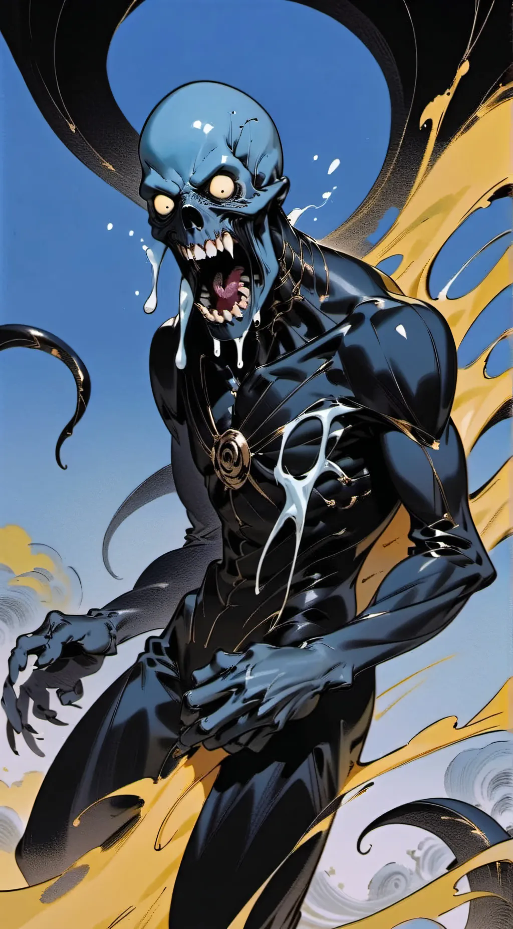 ai character: goom a goo thing background