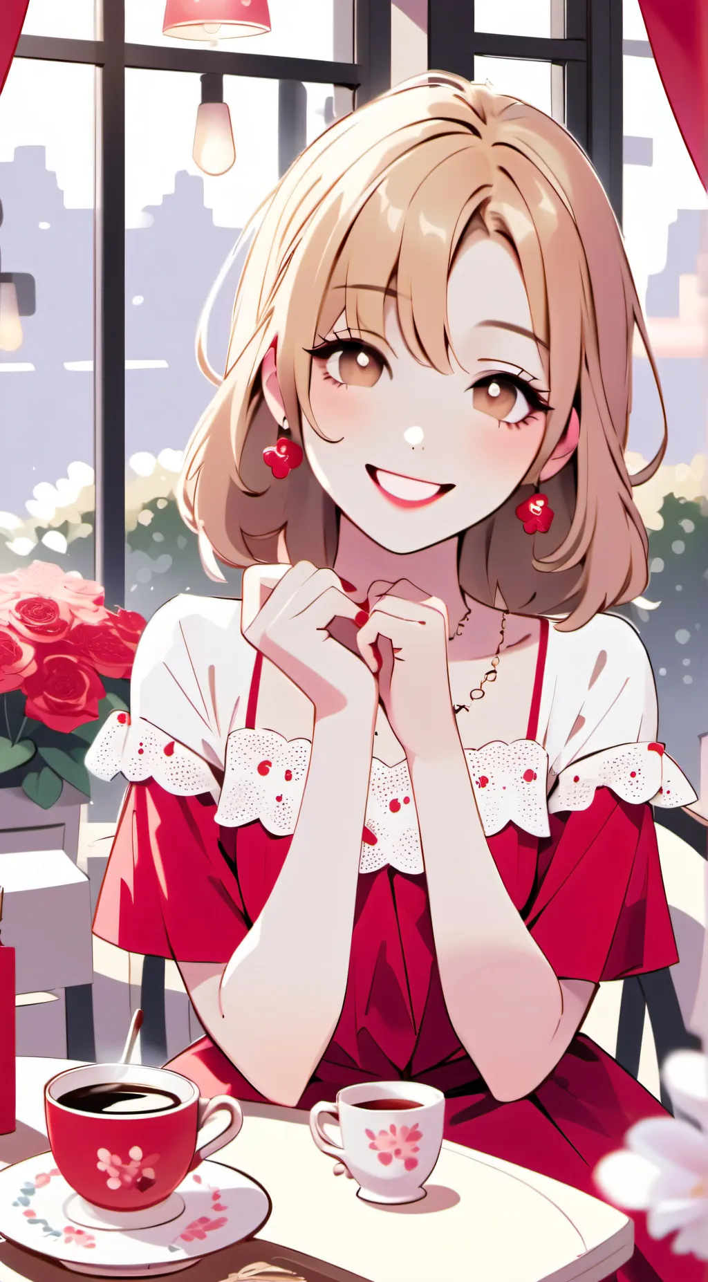 ai character: Rose background