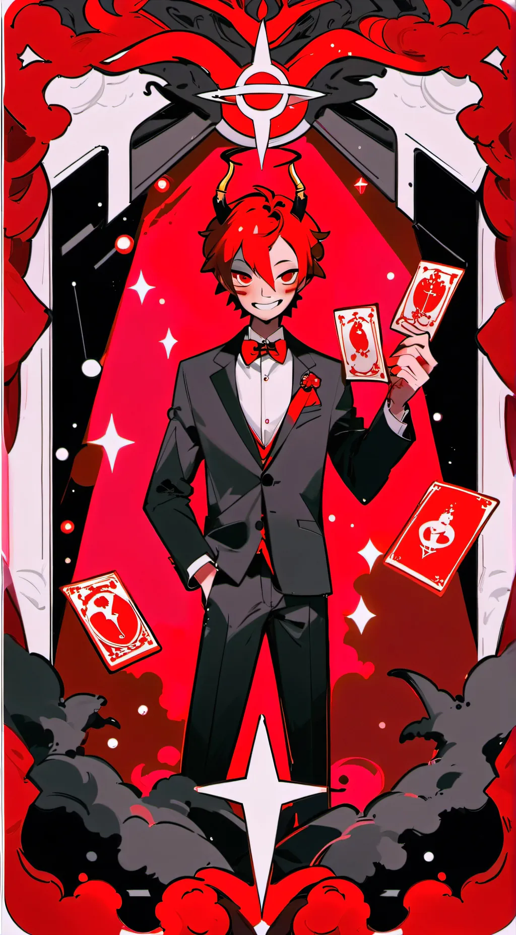 ai character: ❤️️Radioapple🖤 background