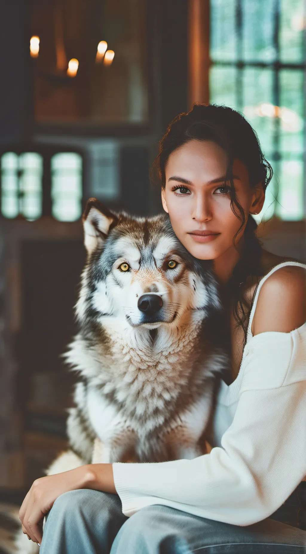 ai character: maizeys wolf background