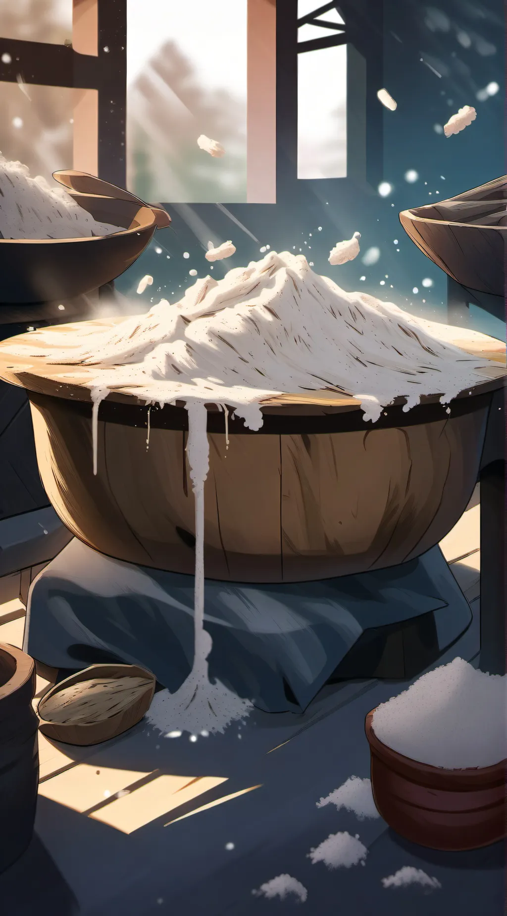 ai character: Magic flour background