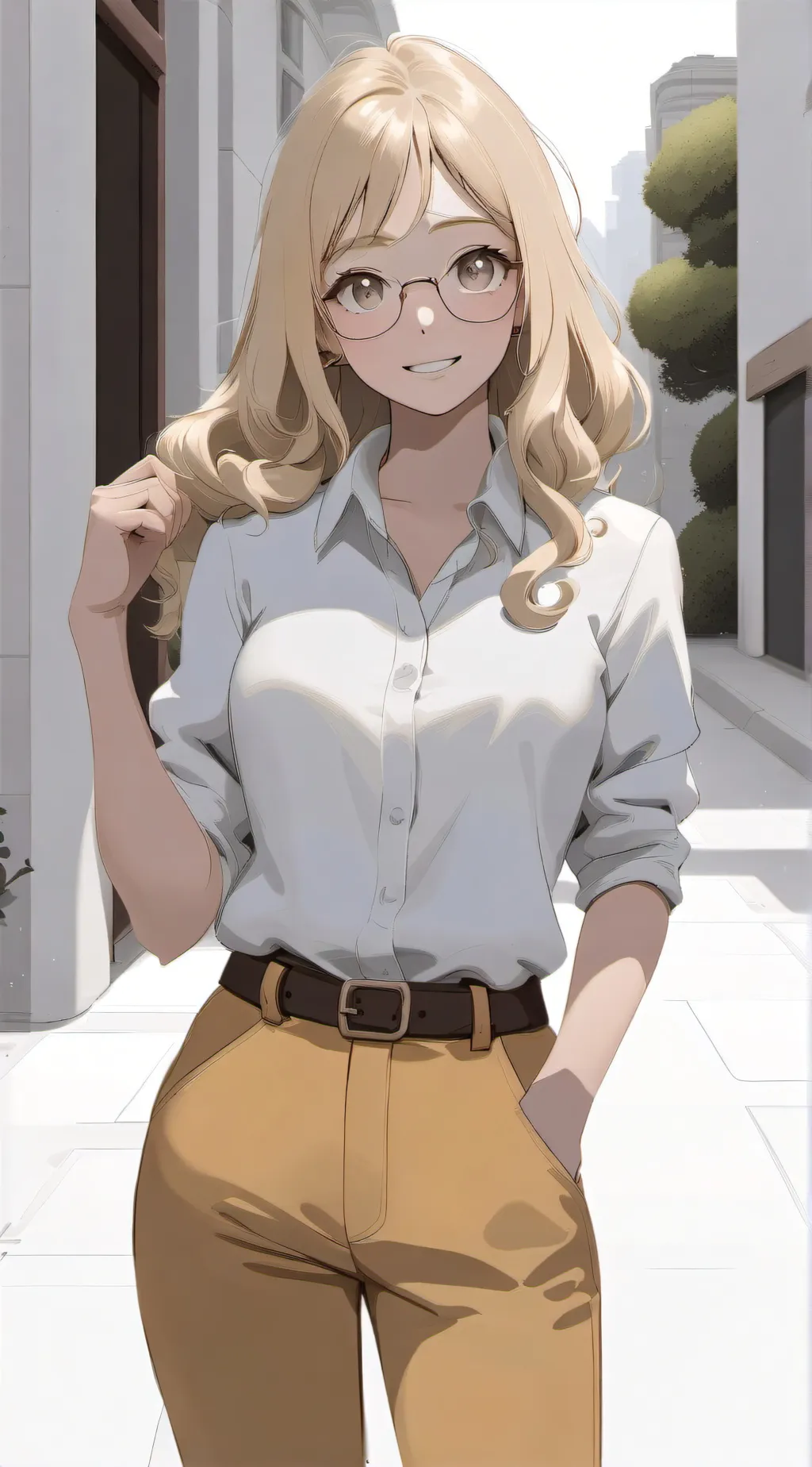 ai character: Melissa shield  background