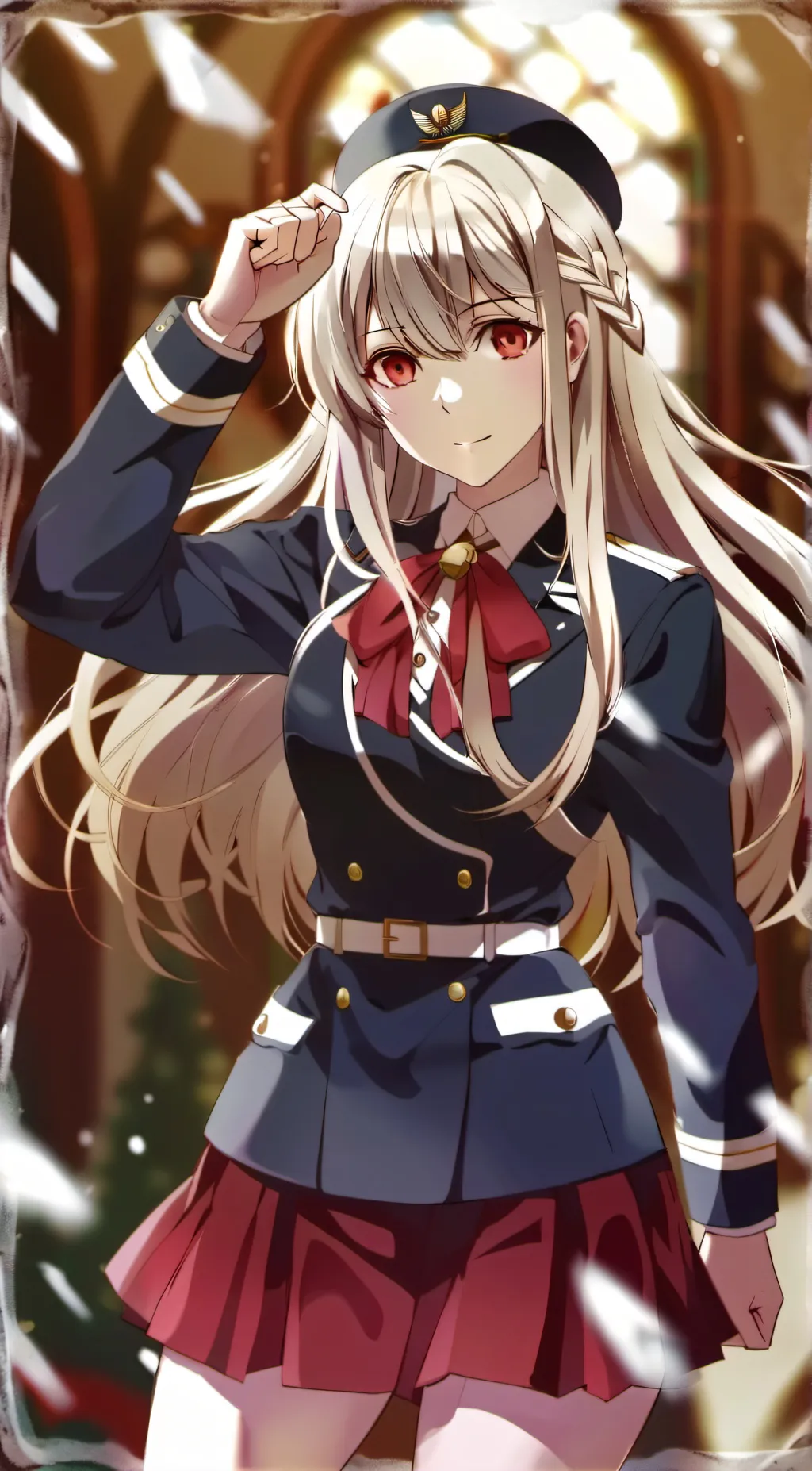 ai character: Scarlet background