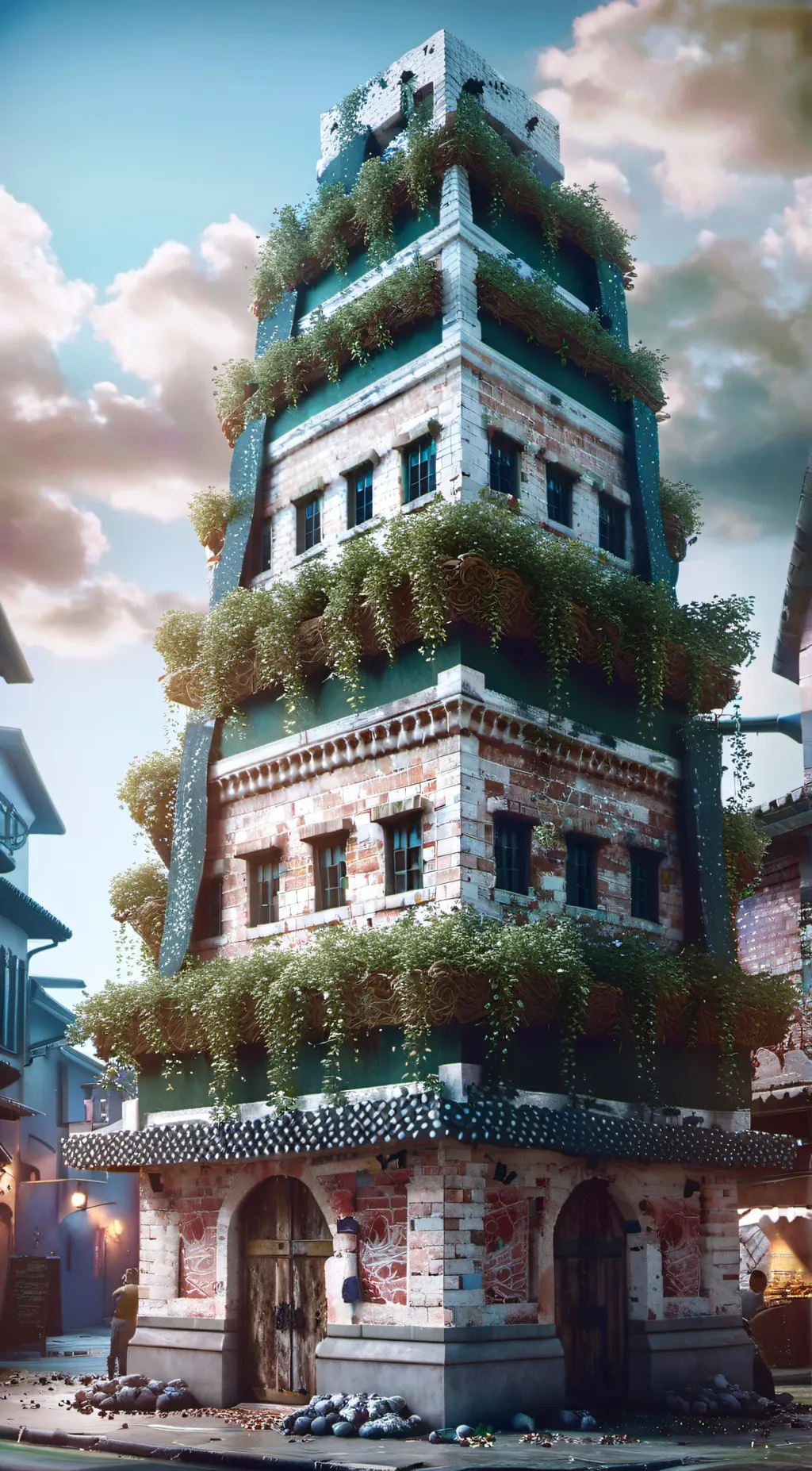 ai character: pizza tower  background