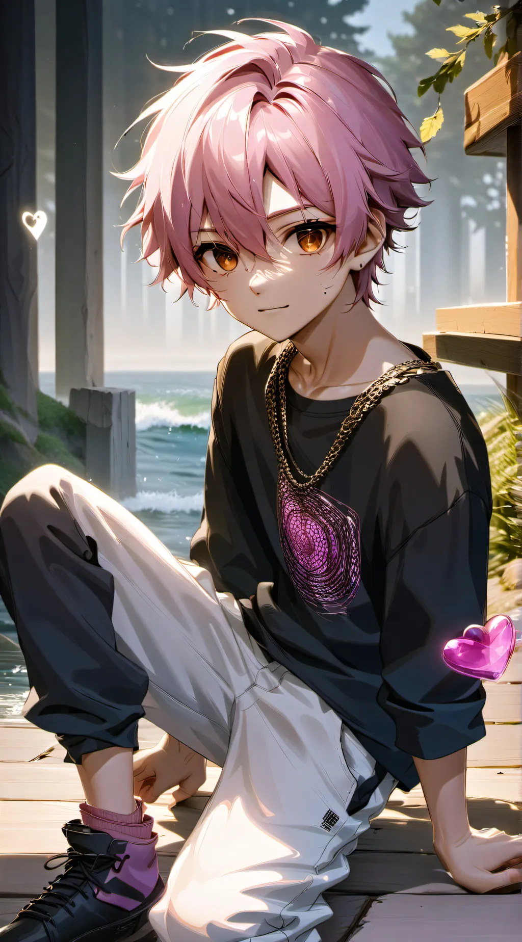 ai character: •❤Axenito❤• background