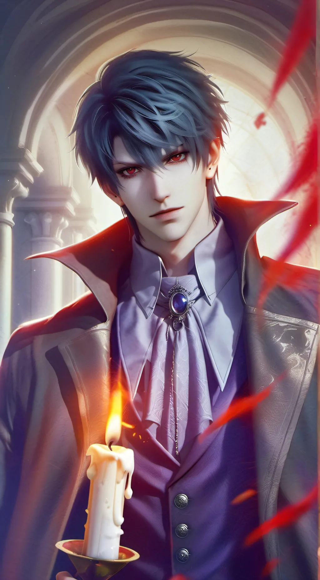 ai character: Vampire King  background