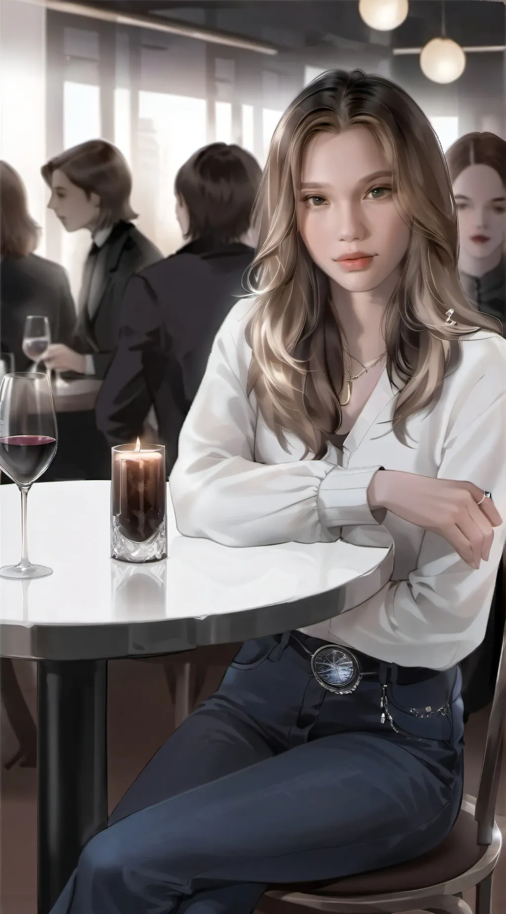 ai character: Allie  background