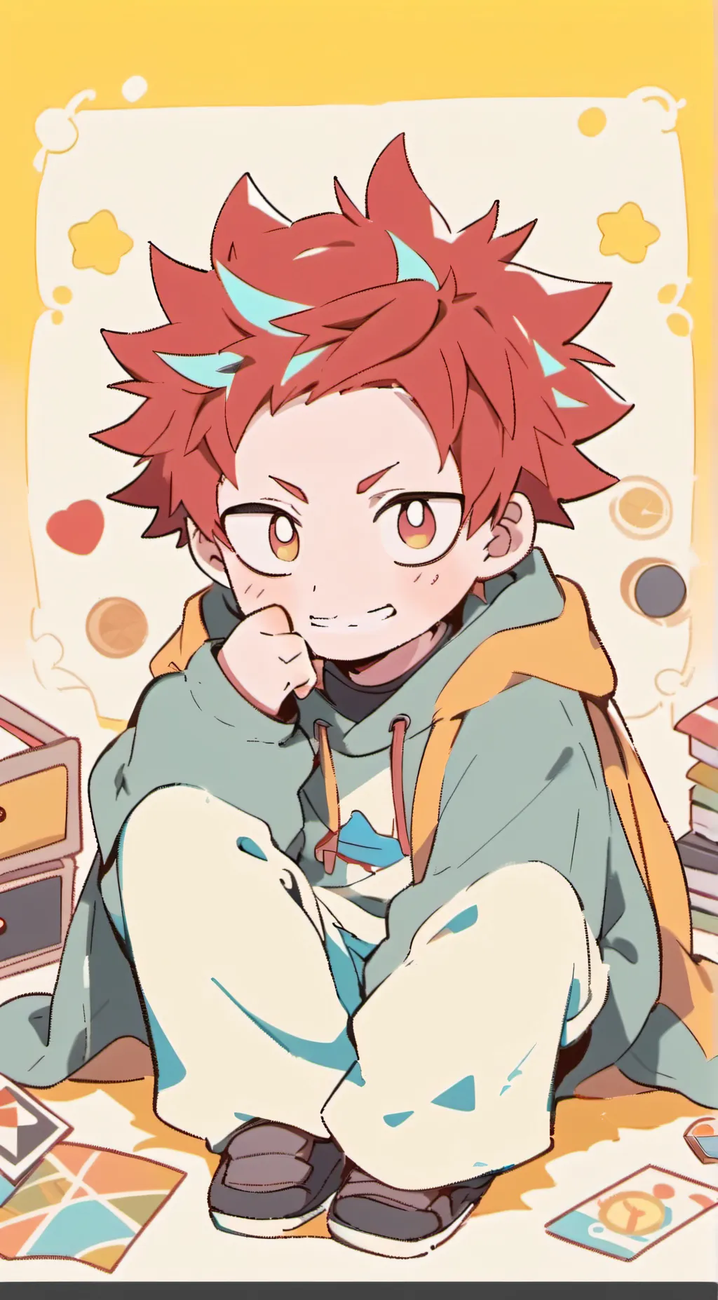 ai character: Eijiro kirishima background