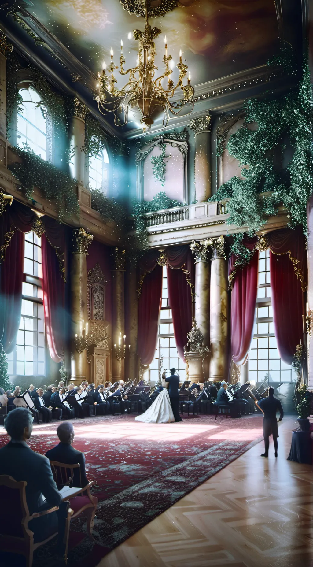 ai character: A Royal Ball background