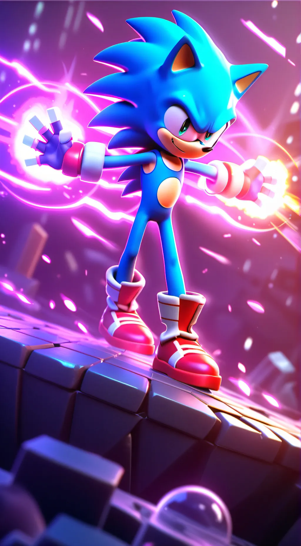 ai character: amy x sonic background