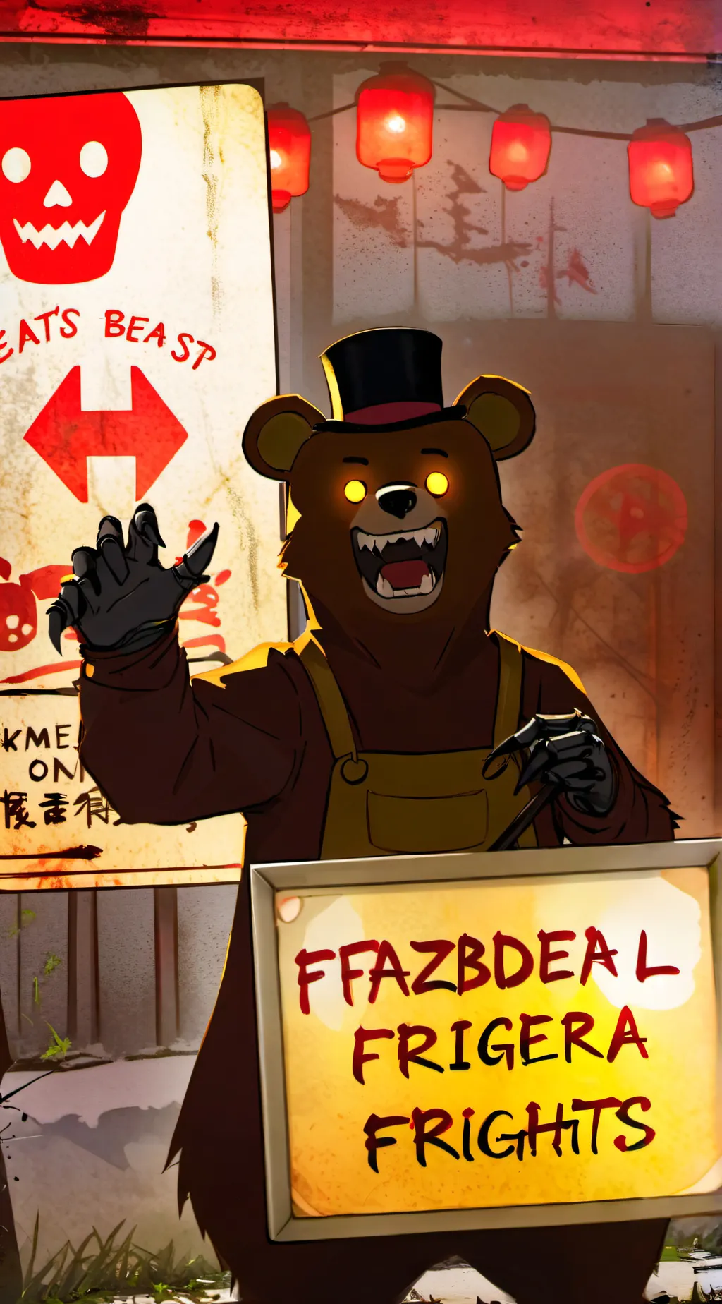 ai character: Fazbear's Frights background