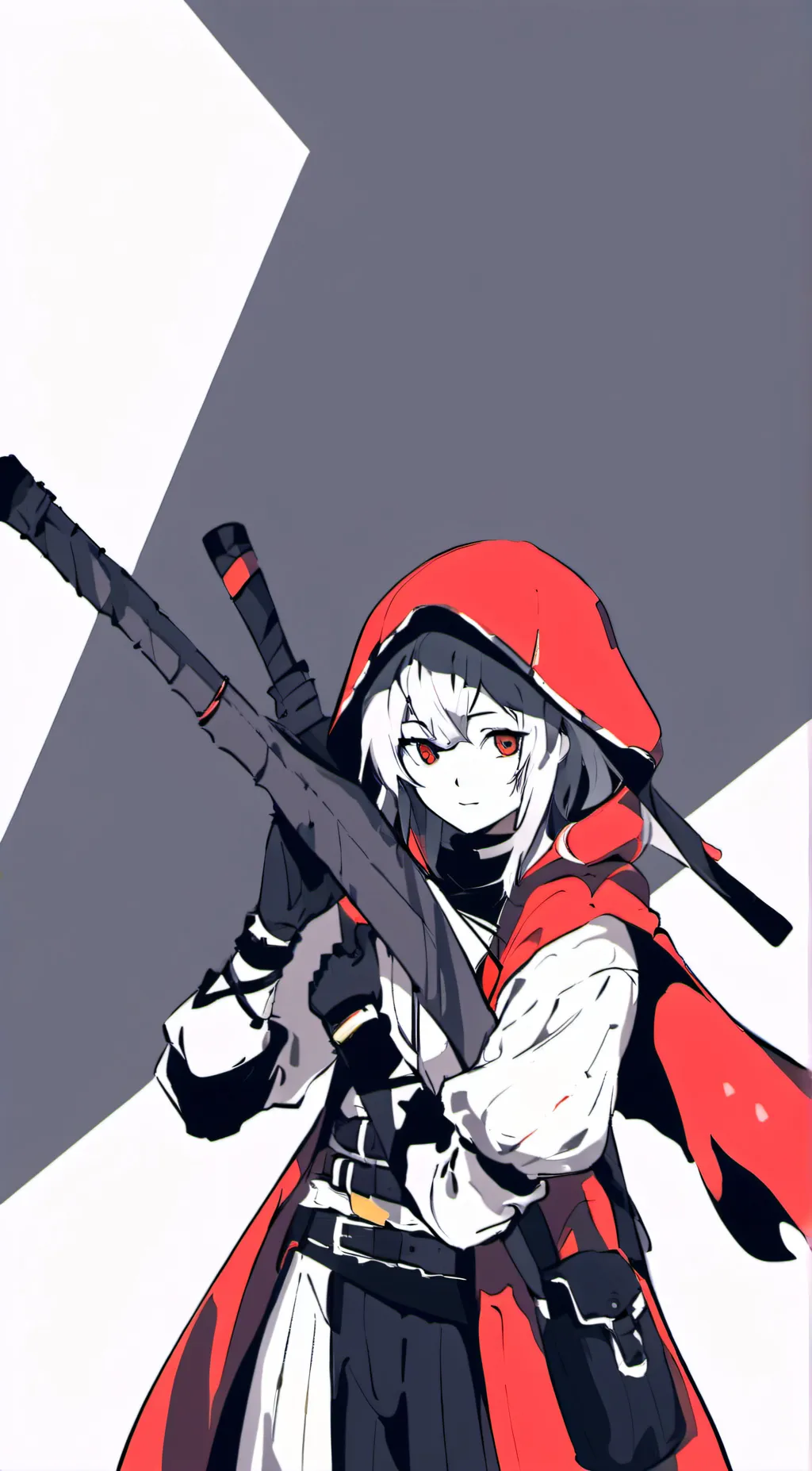 ai character: Red background