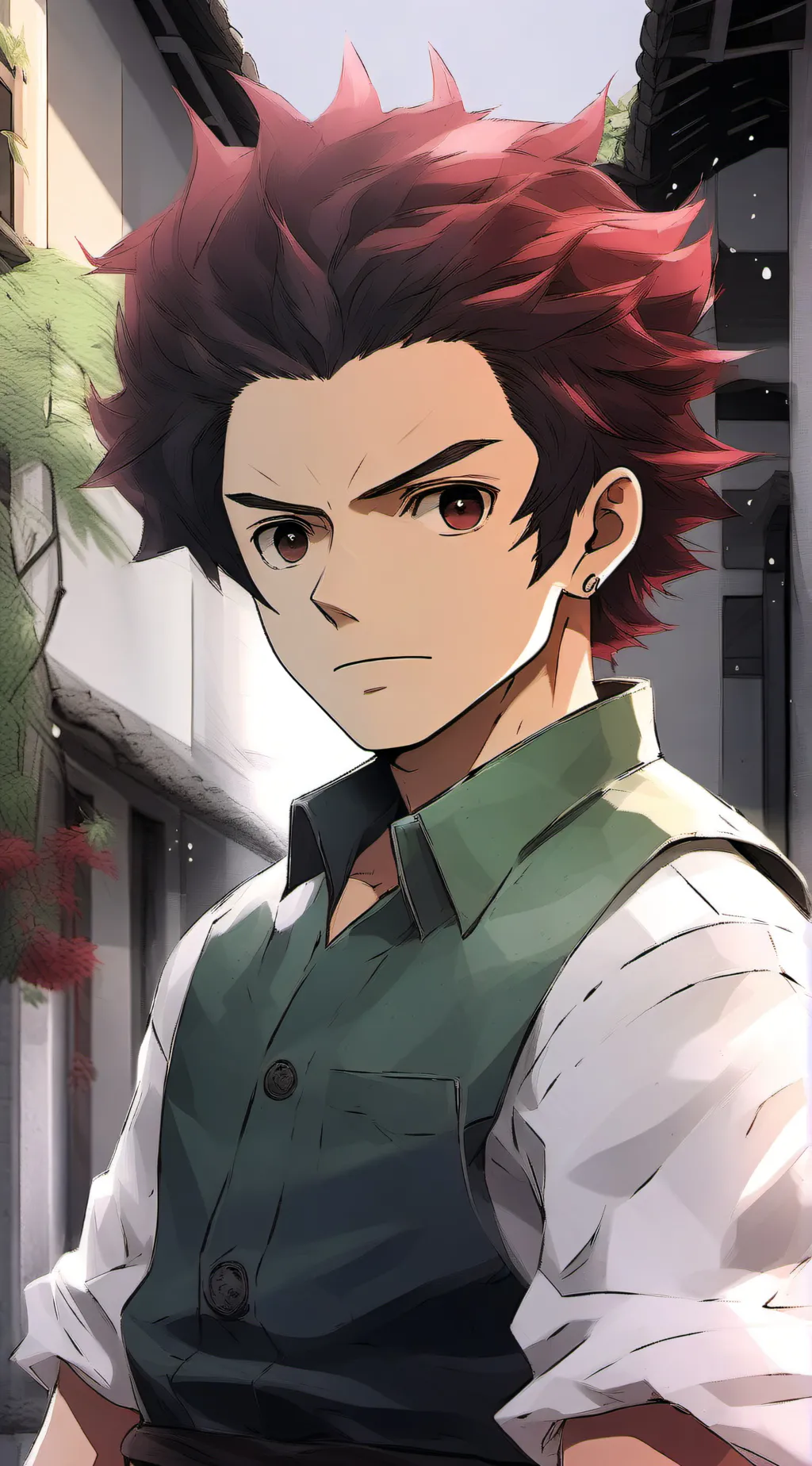 ai character: tanjiro kamado background