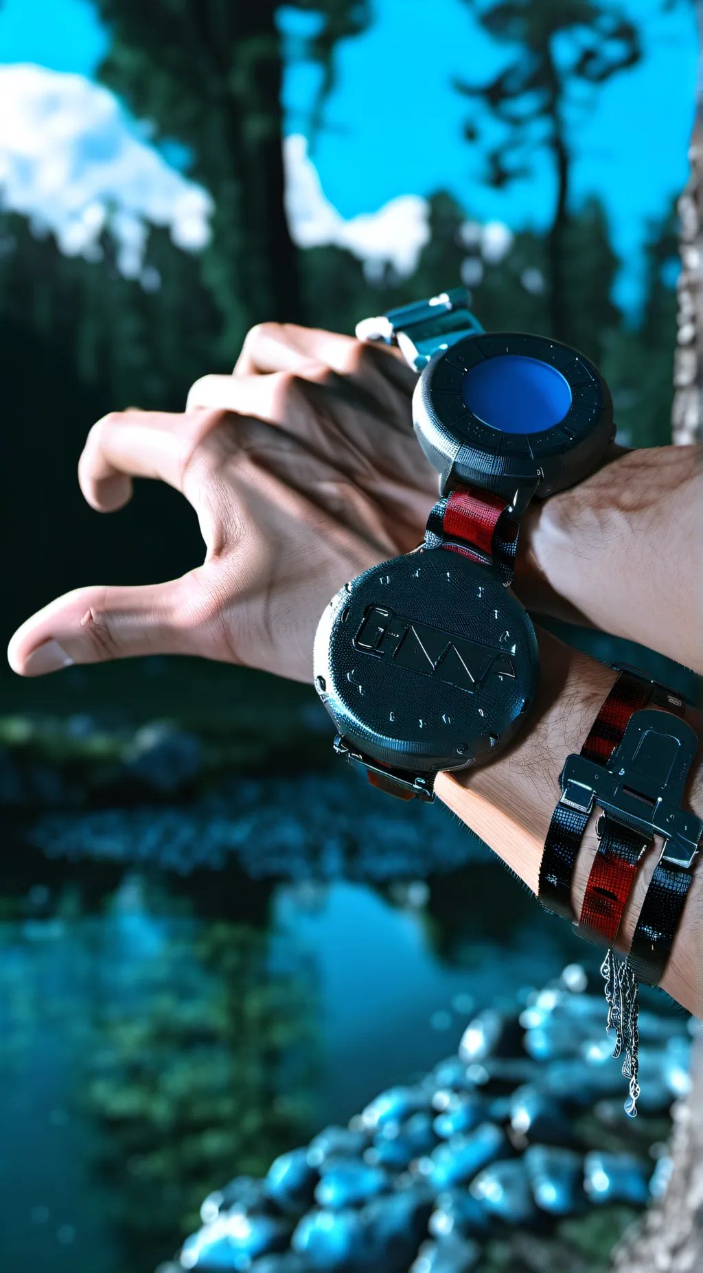 ai character: button  background