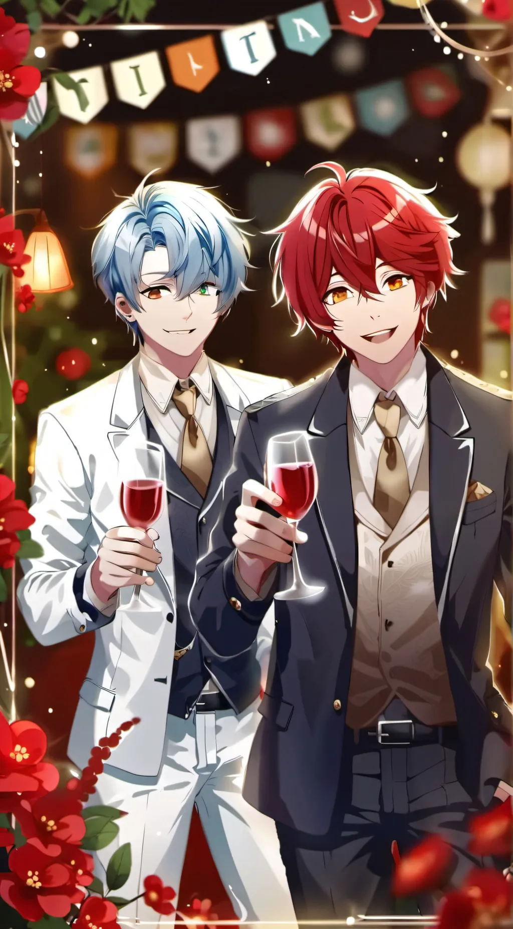 ai character: Alex and James  background