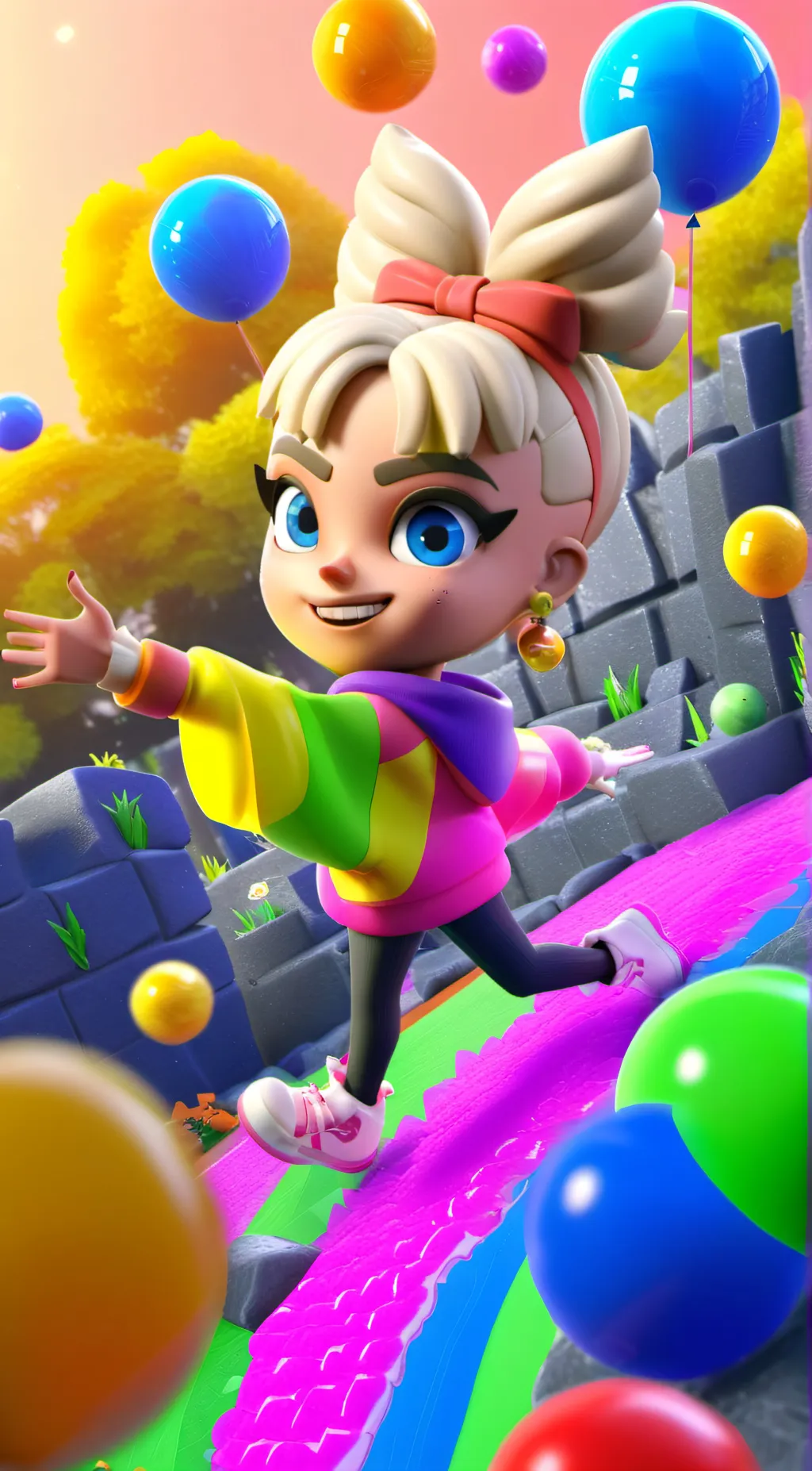 ai character: Jojo siwa background