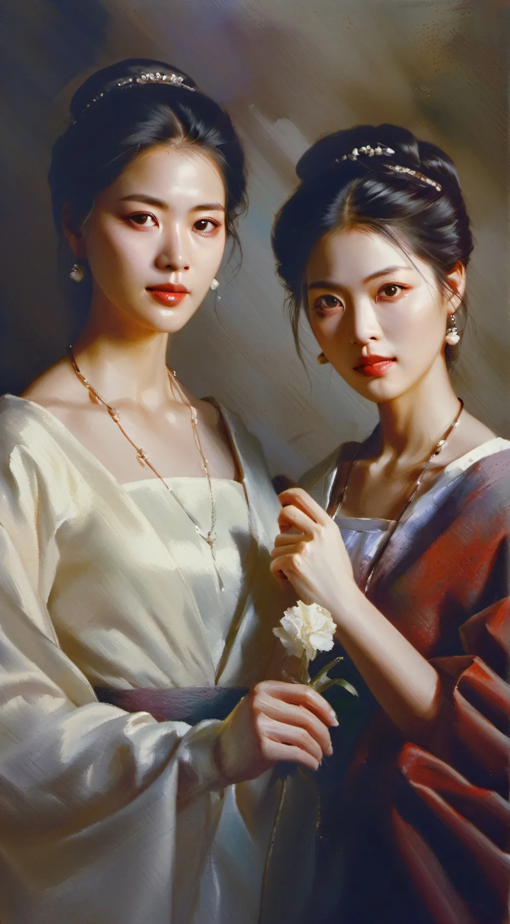 ai character: Girl friends  background