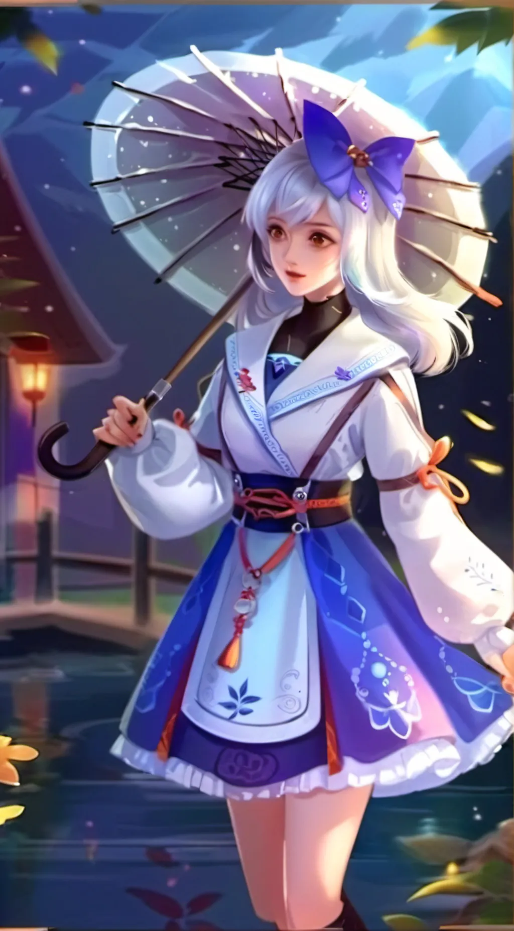 ai character: Luna background