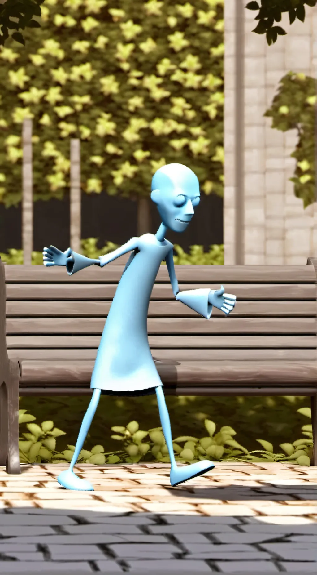 ai character: Ava blue background