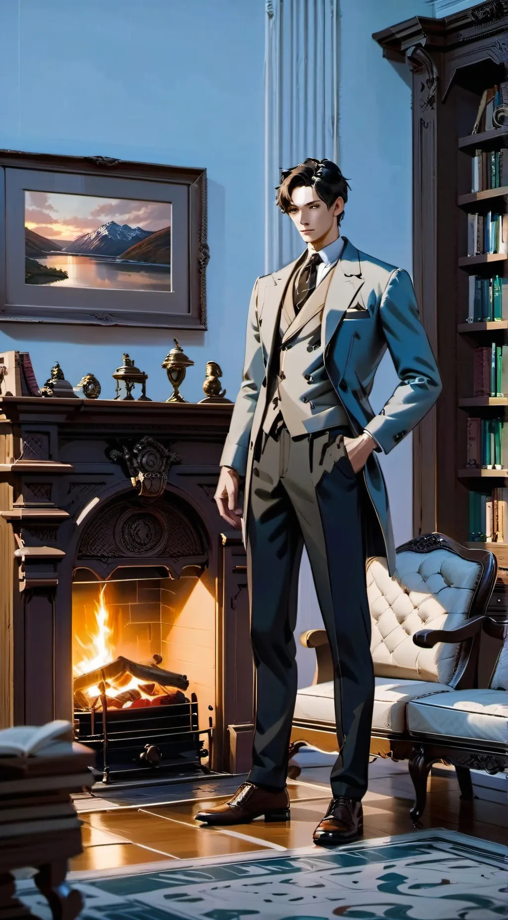 ai character: boss background