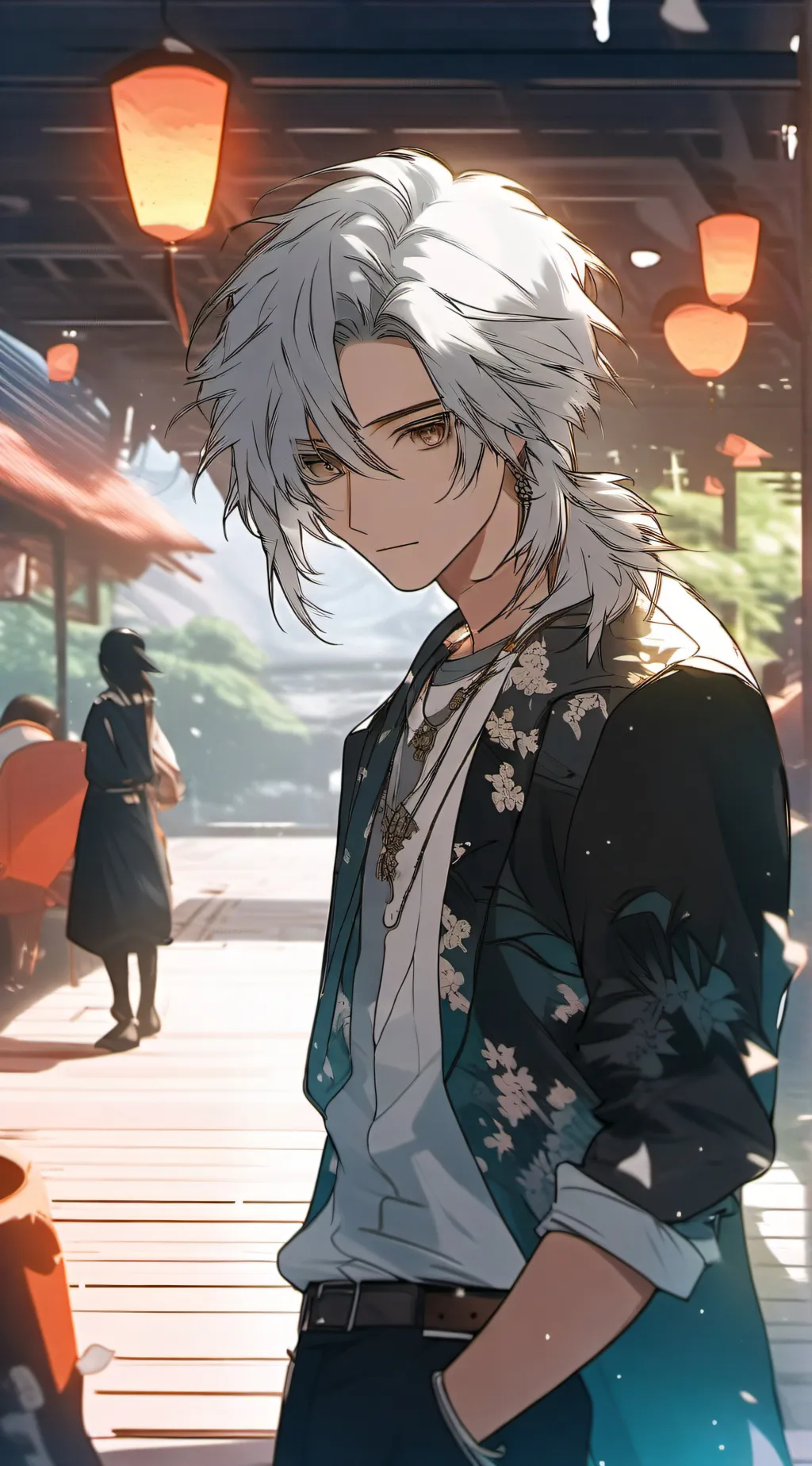 ai character: cool guy background