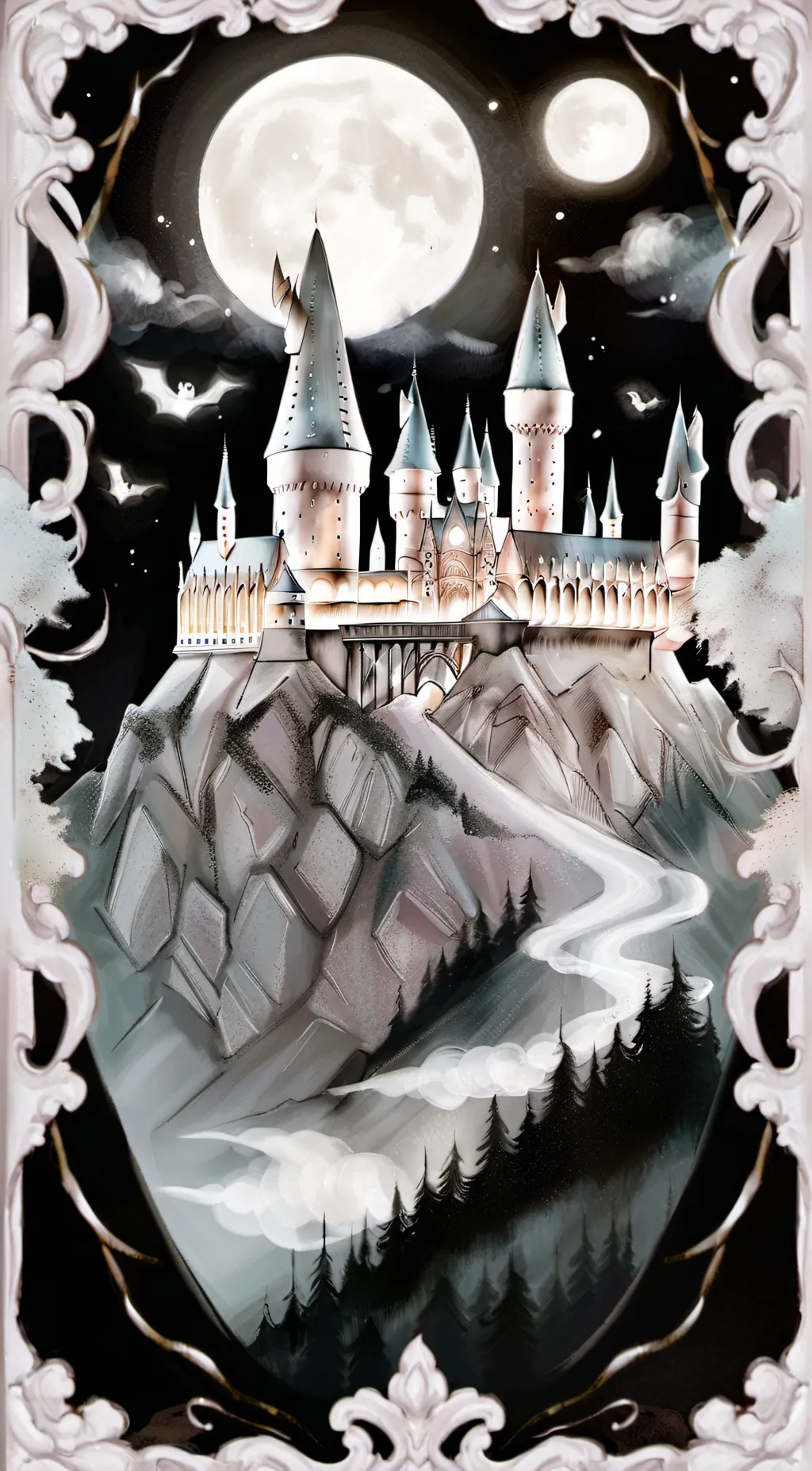ai character: Hogwarts background