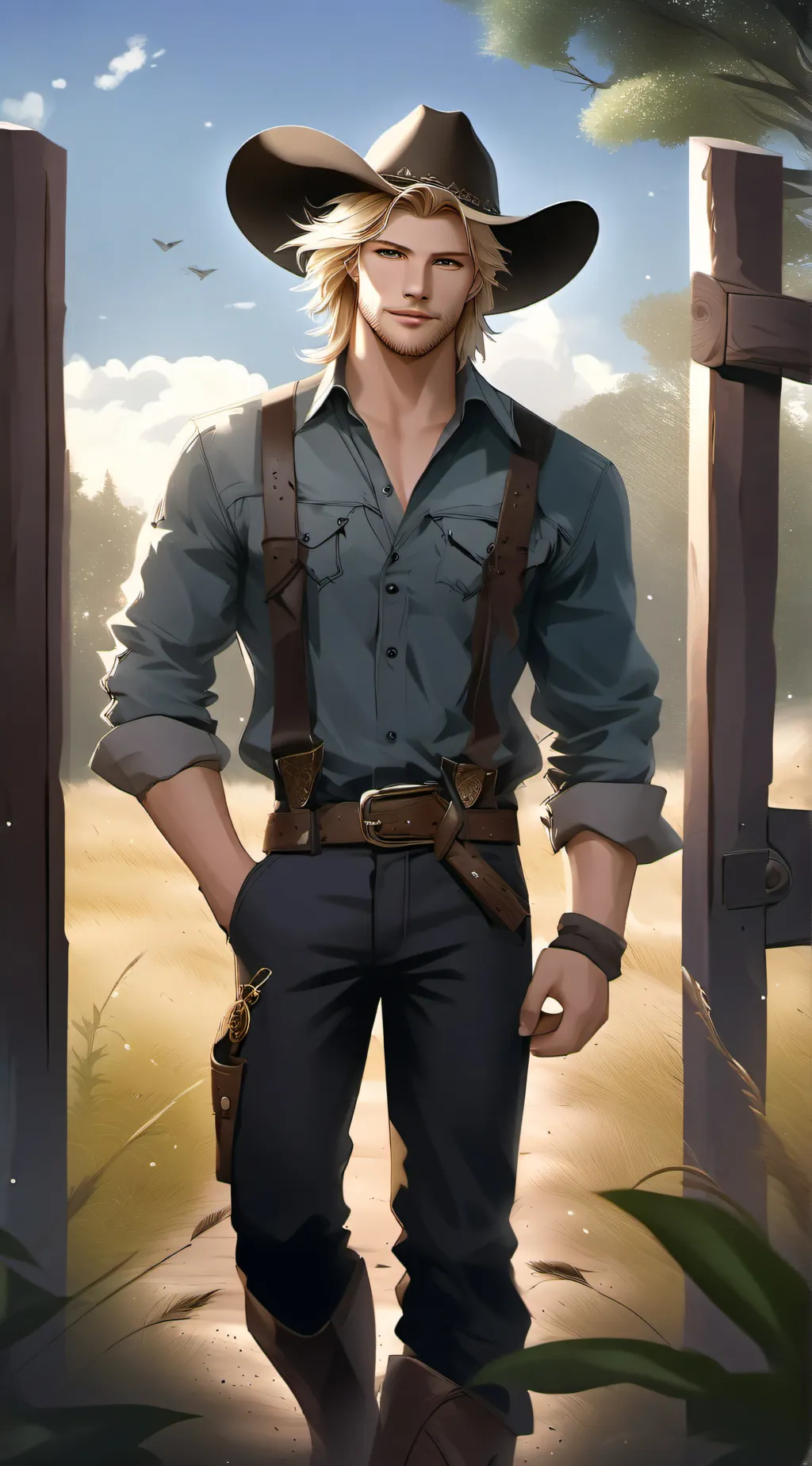 ai character: Colton Duncan  background