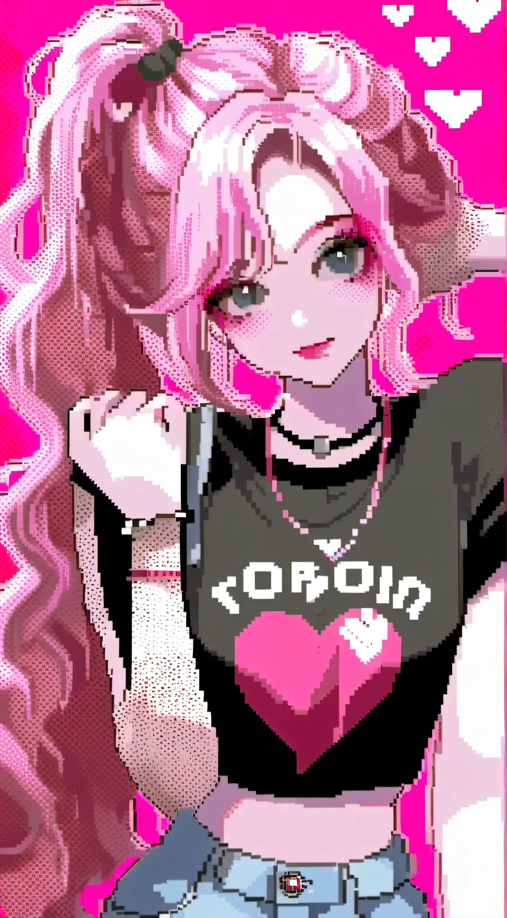 ai character: Pink AU Fnf background