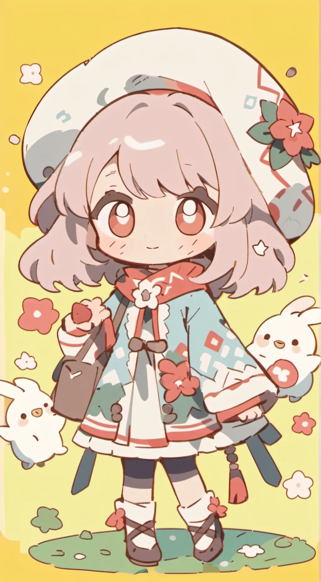 ai character: hello kitty background