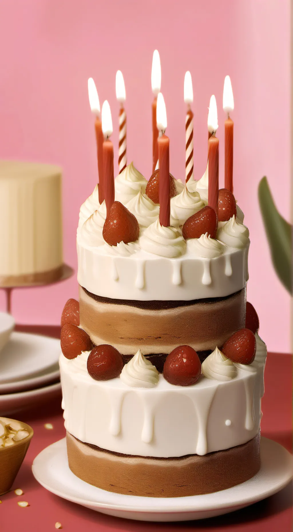 ai character: happy b'day tara background