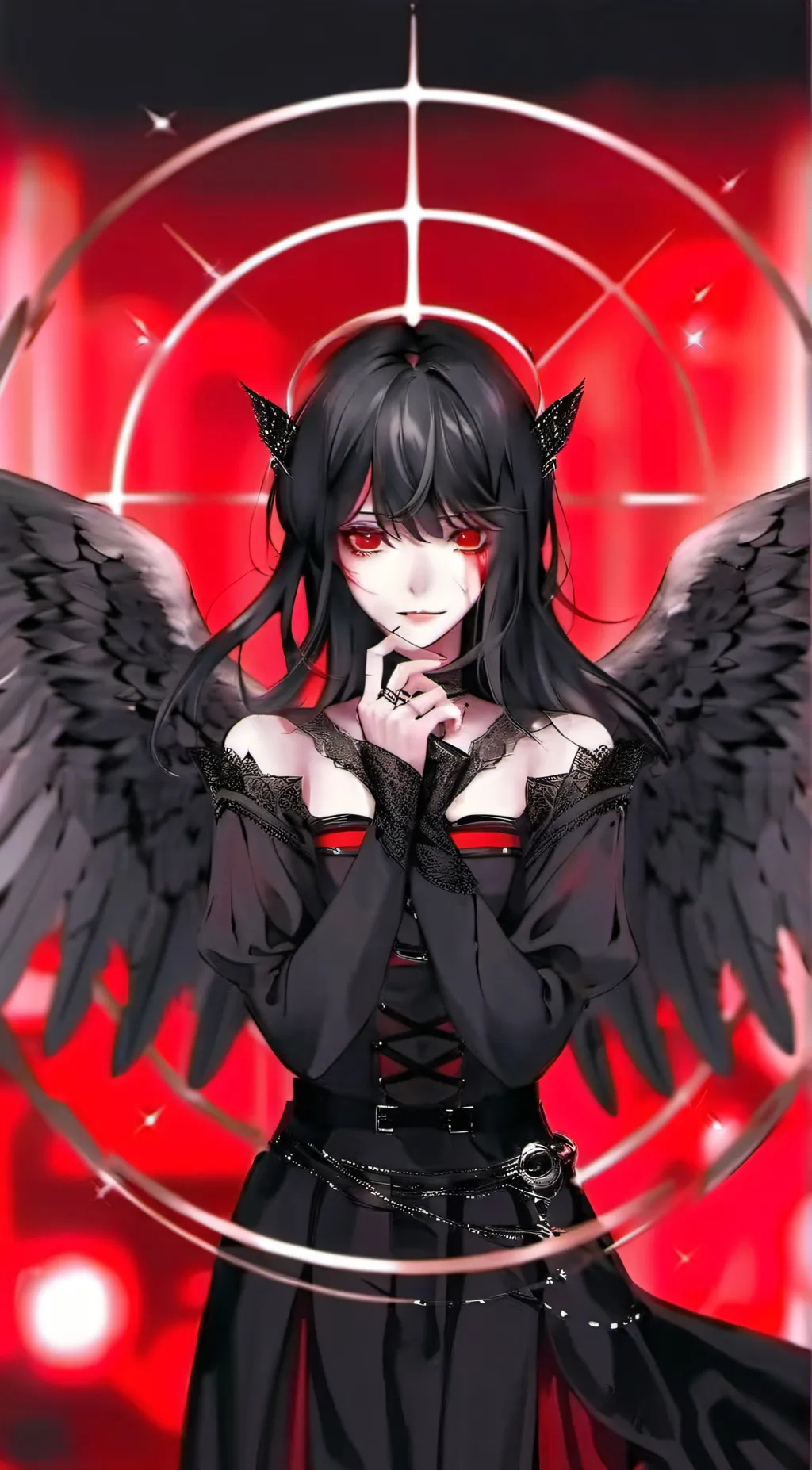 ai character: Lamia voidheart  background